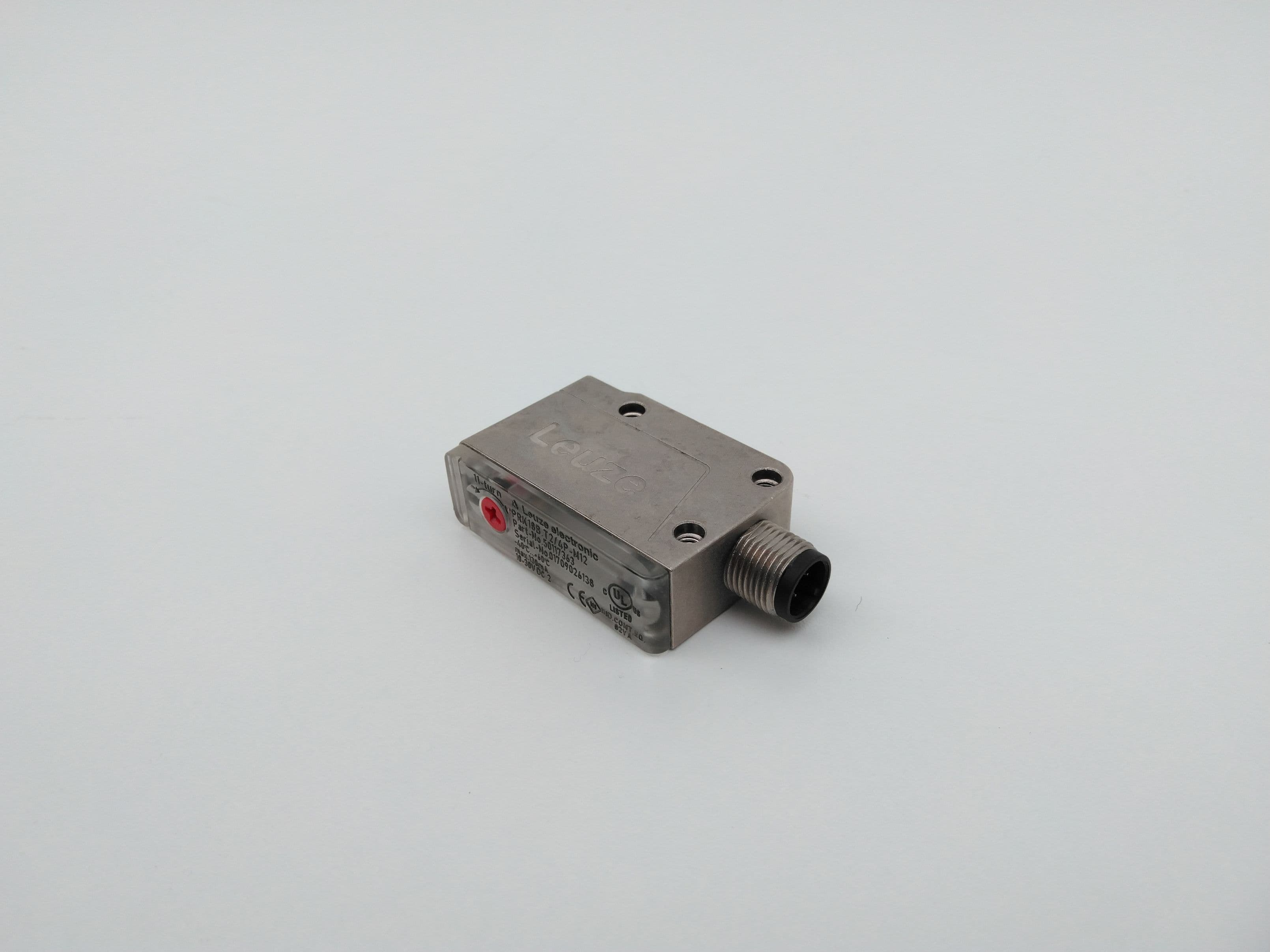 Leuze Electronic PRK18B.T2/4P-M12 Photoelectric, Retroreflective Sensor