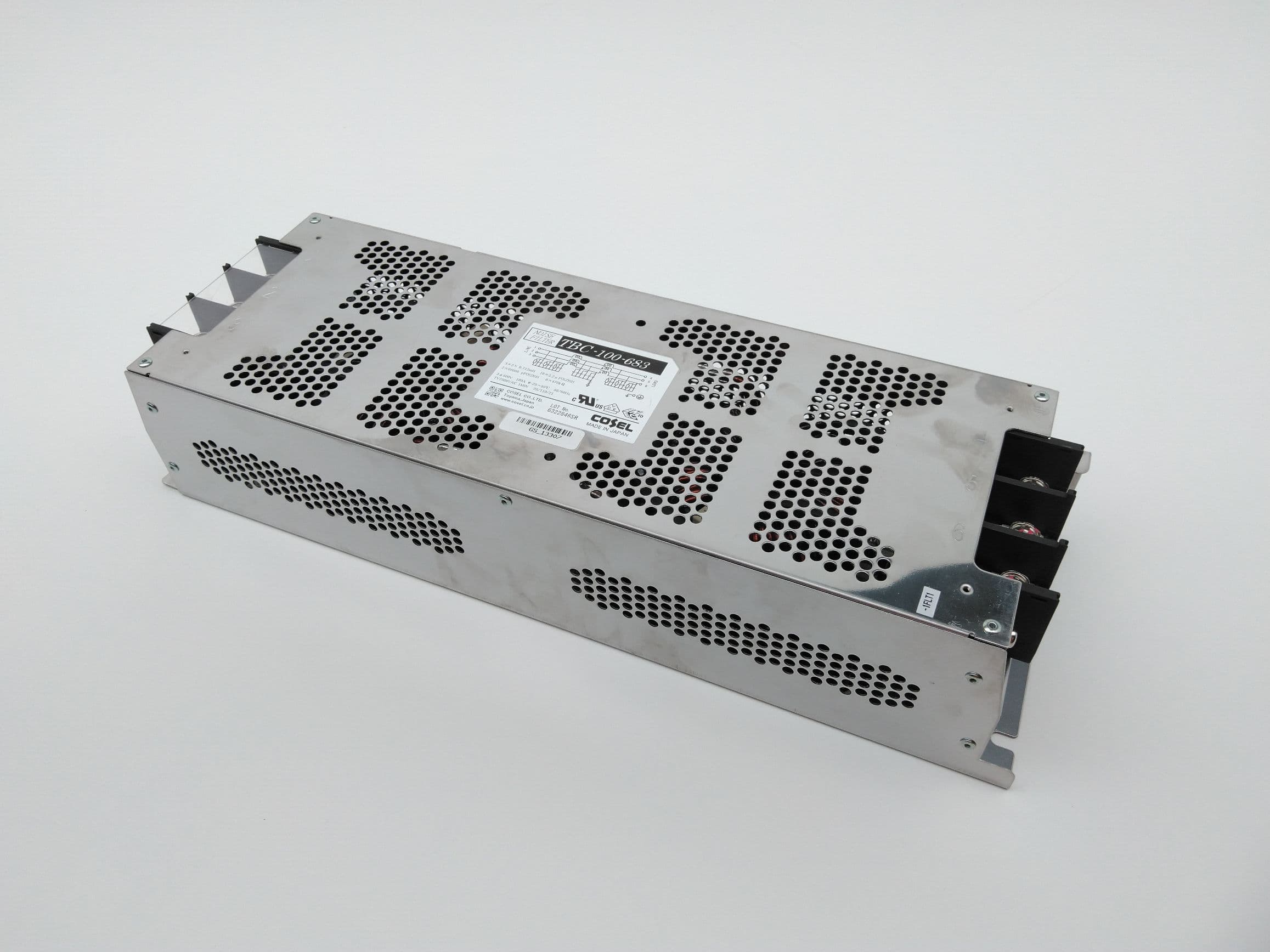 Cosel TBC-100-683 EMI Power Line Noise Filter, 3Ph, 500V, 100A