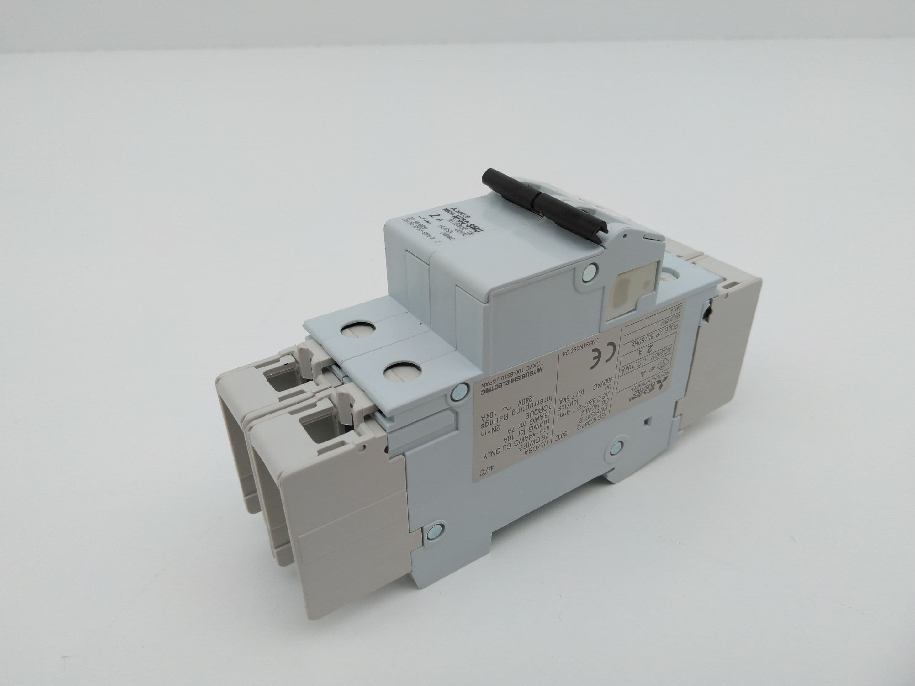 Mitsubishi Electric NF50-SMU2P2A Circuit Breaker, 2 Amp, 2 Pole