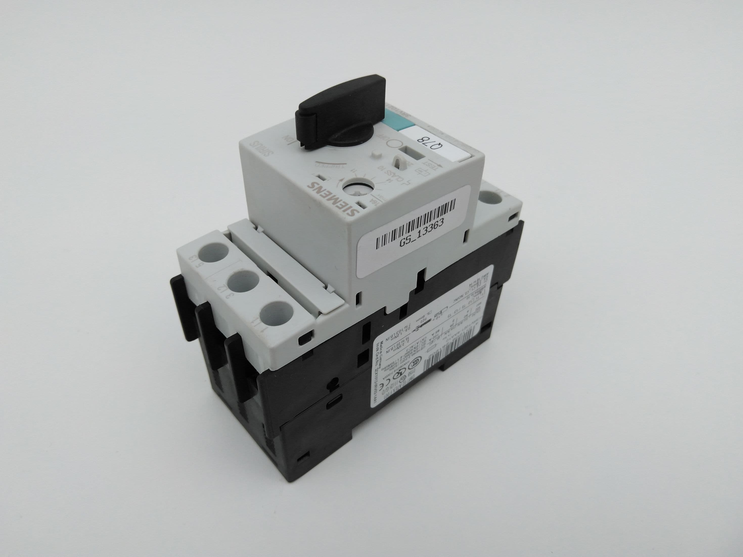 Siemens 3RV1021-4AA10 Motor Protection Circuit Breaker