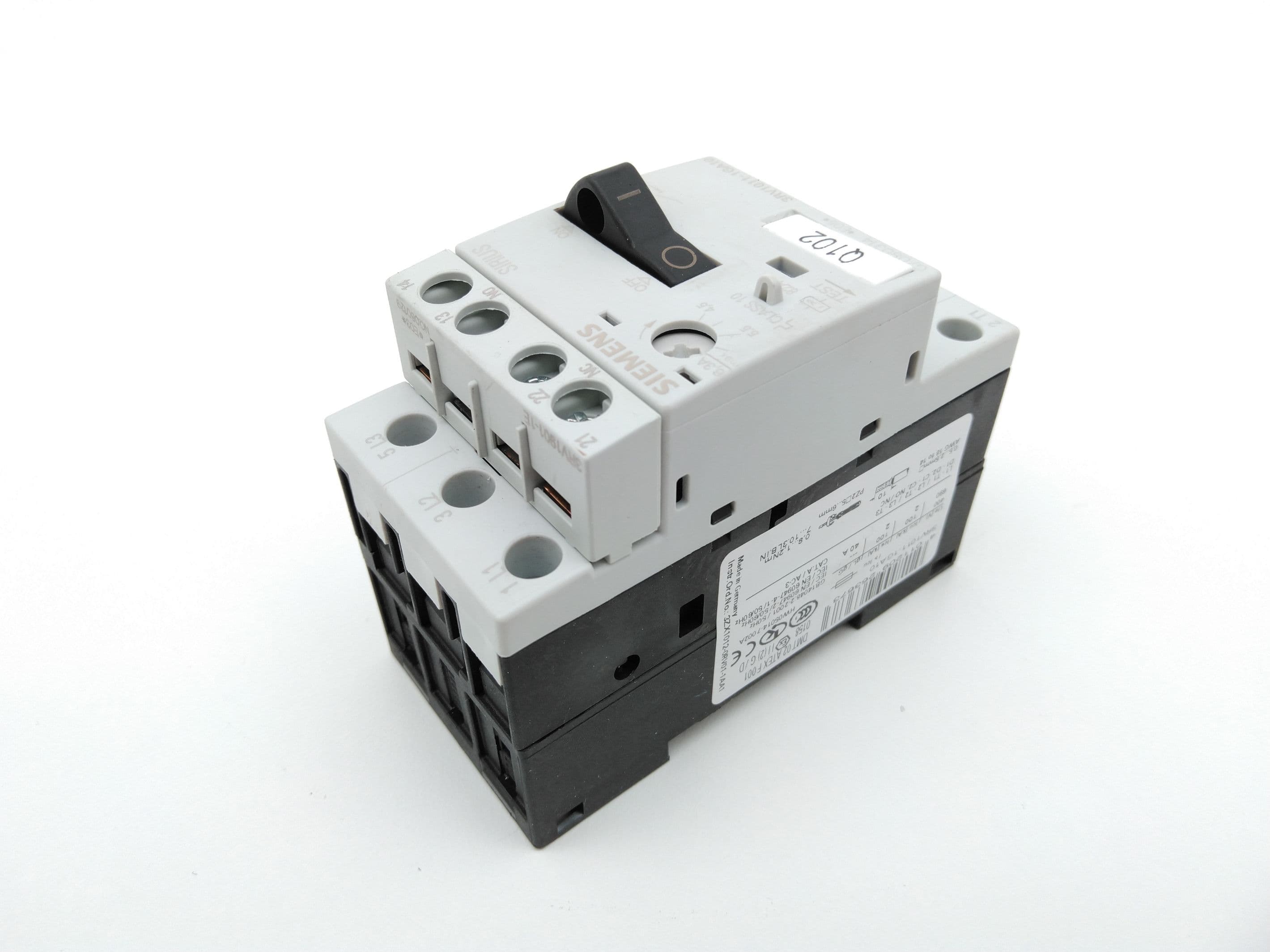 Siemens 3RV1011-1GA10 Motor Protection Circuit Breaker