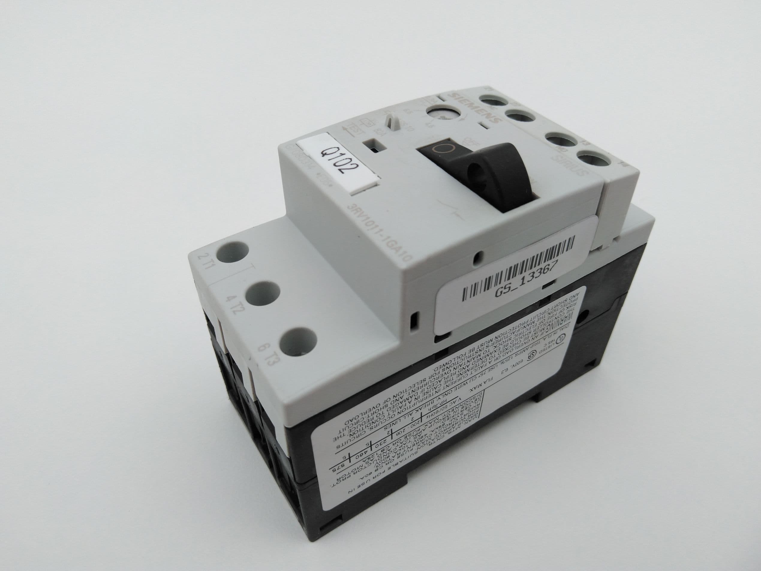 Siemens 3RV1011-1GA10 Motor Protection Circuit Breaker