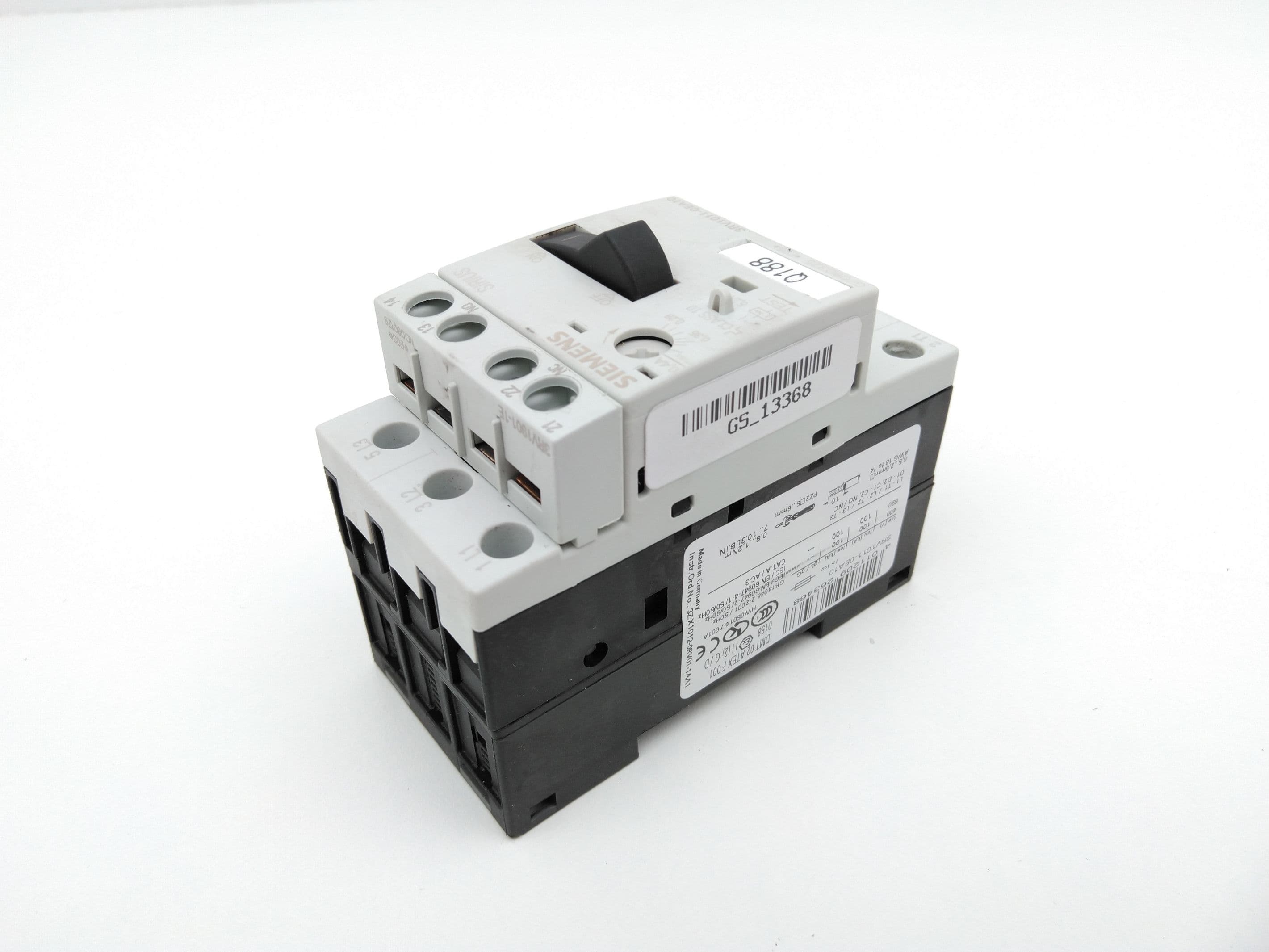 Siemens 3RV1011-0EA10 Motor Protection Circuit Breaker