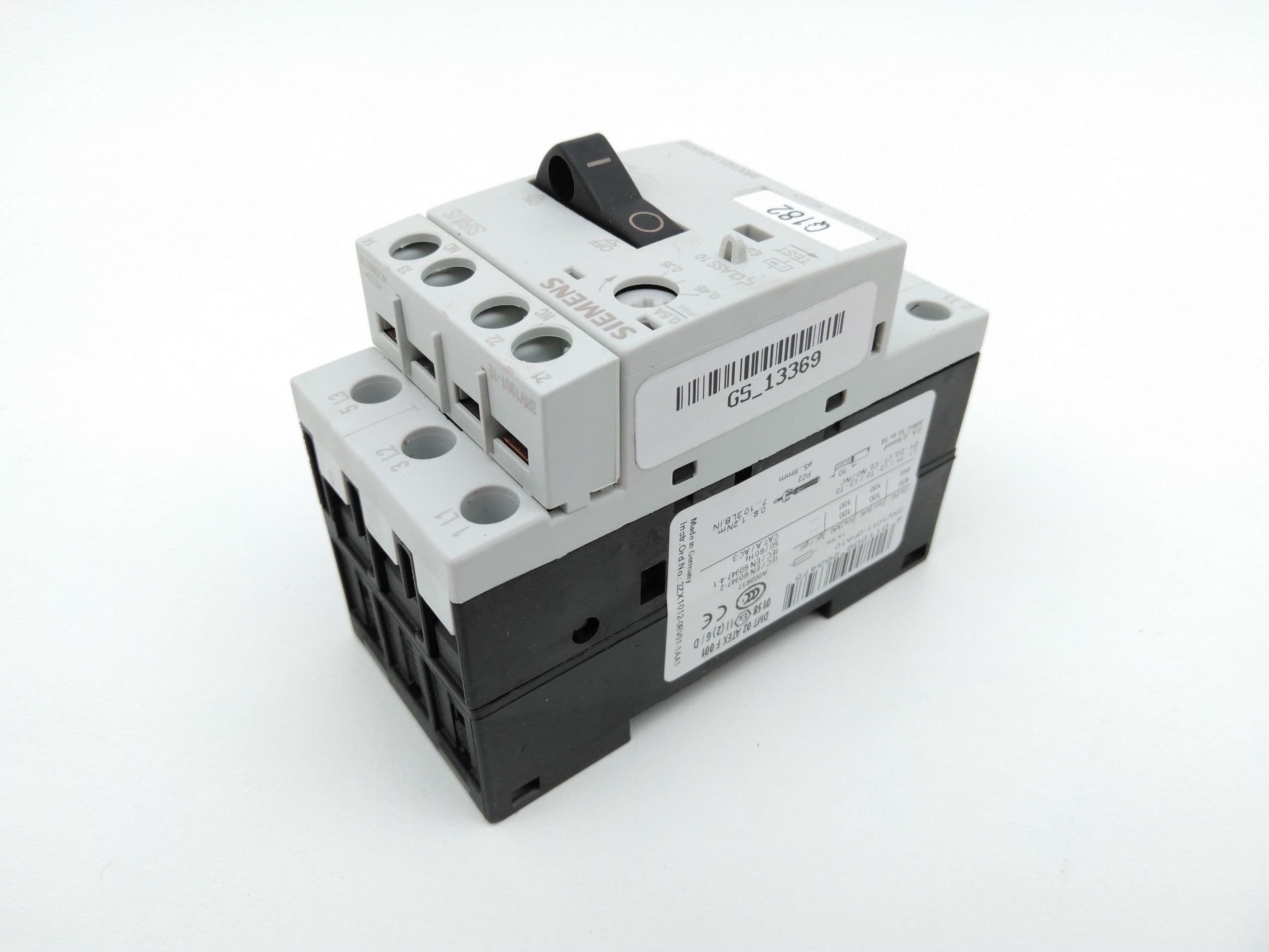Siemens 3RV1011-0FA10 Motor Protection Circuit Breaker