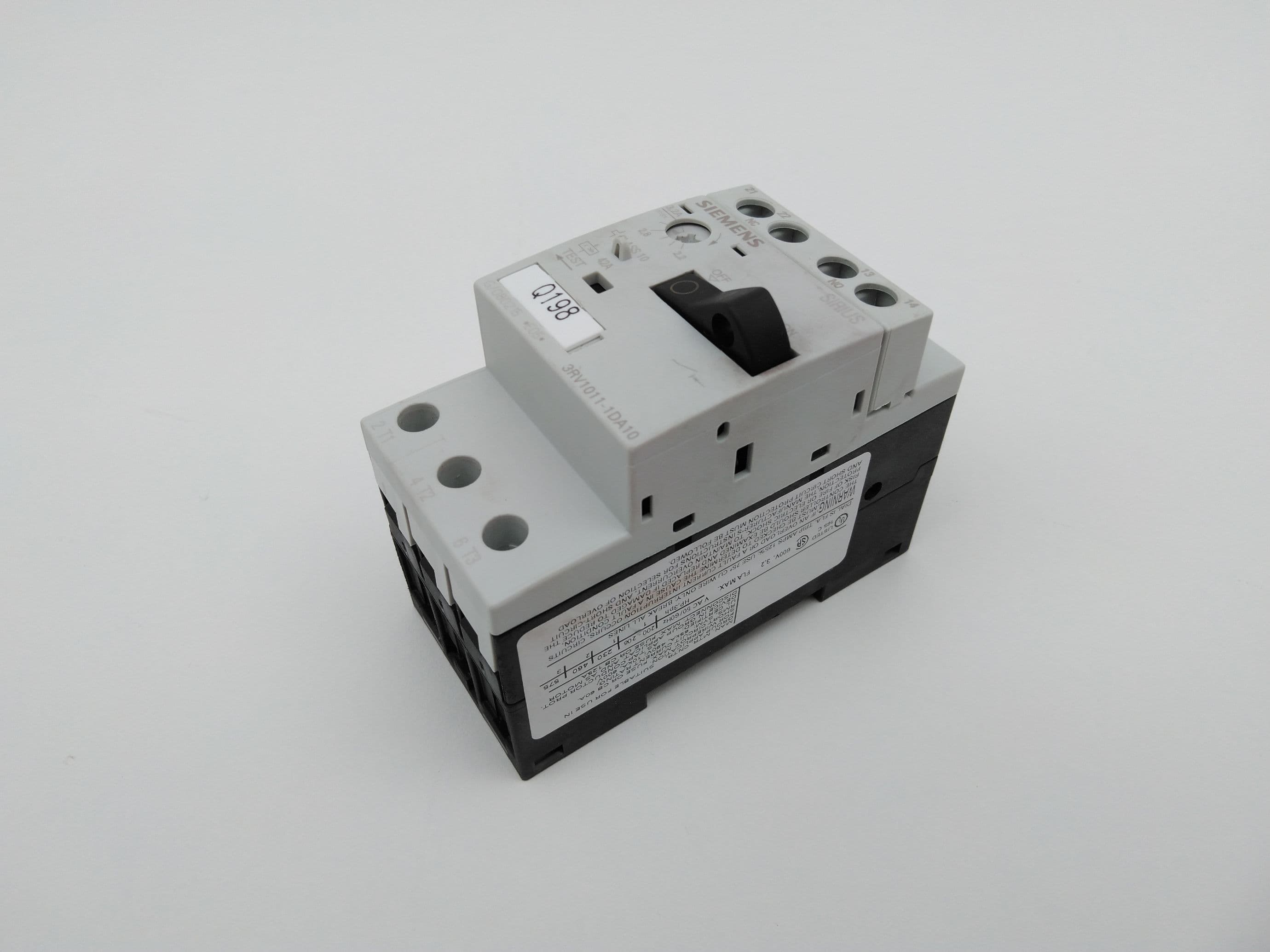 Siemens 3RV1011-1DA10 Motor Protection Circuit Breaker