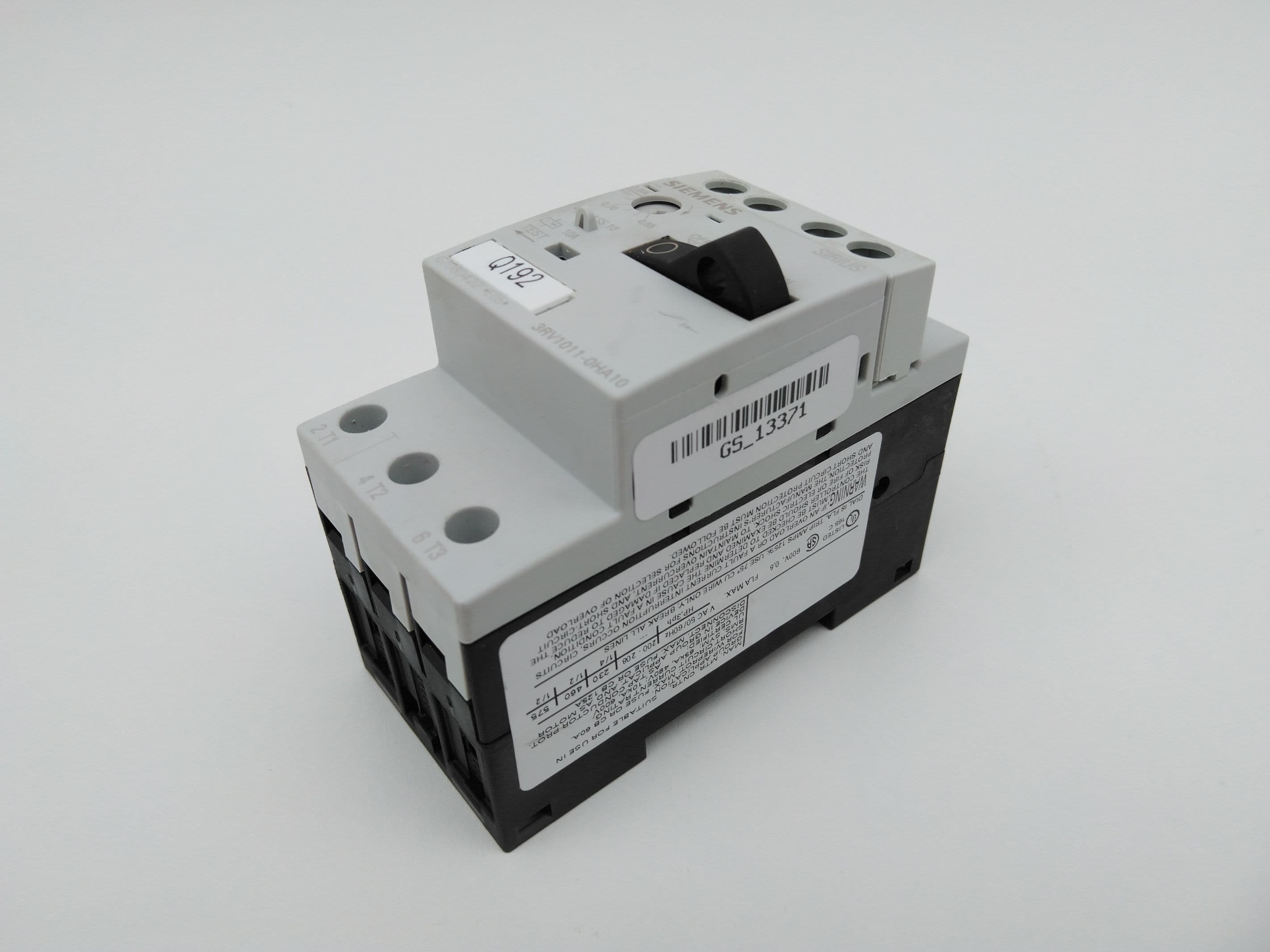 Siemens 3RV1011-0HA10 Motor Protection Circuit Breaker