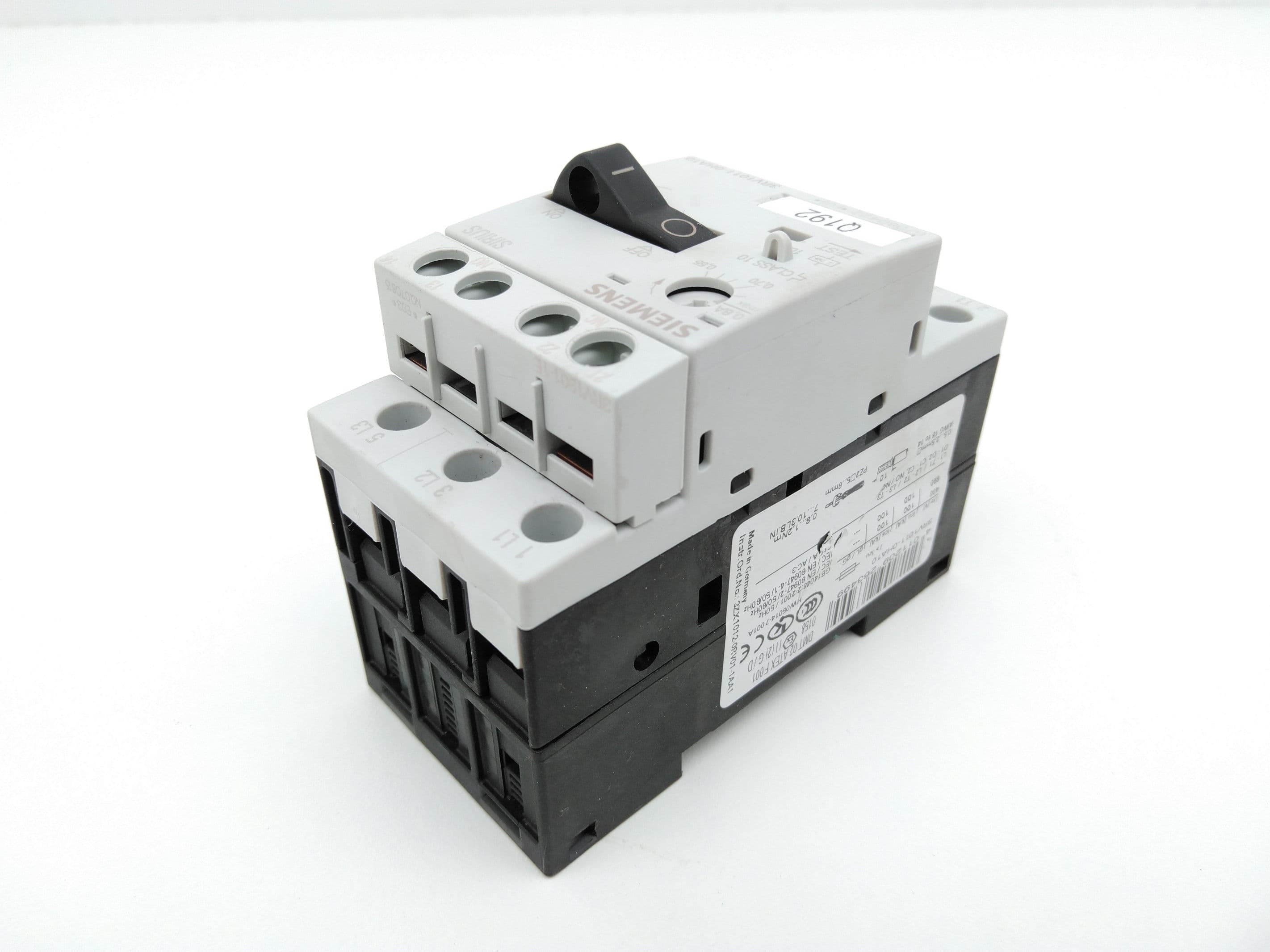 Siemens 3RV1011-0HA10 Motor Protection Circuit Breaker