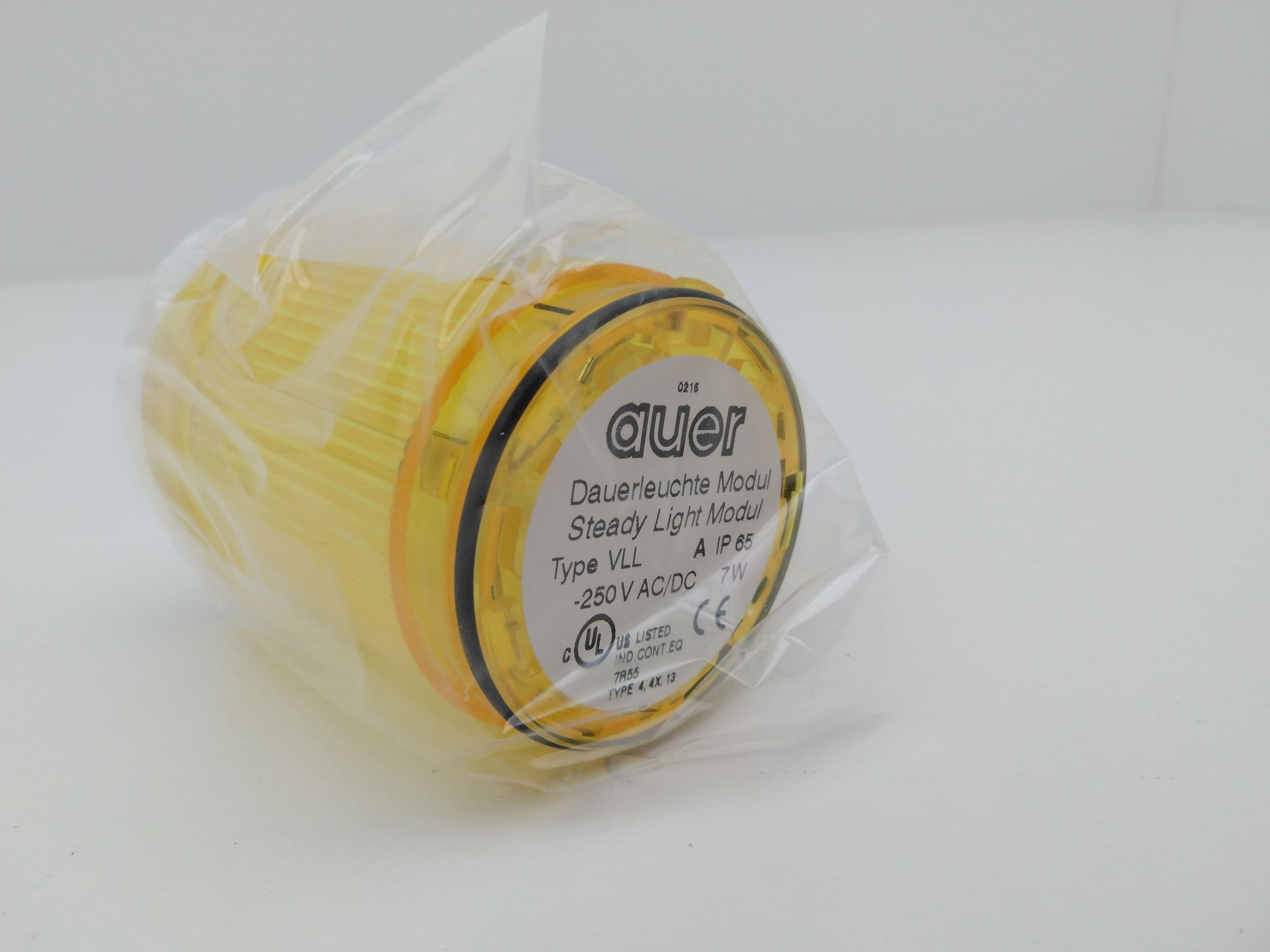 Auer 750007900 250V AC/DC Yellow Steady Light Module