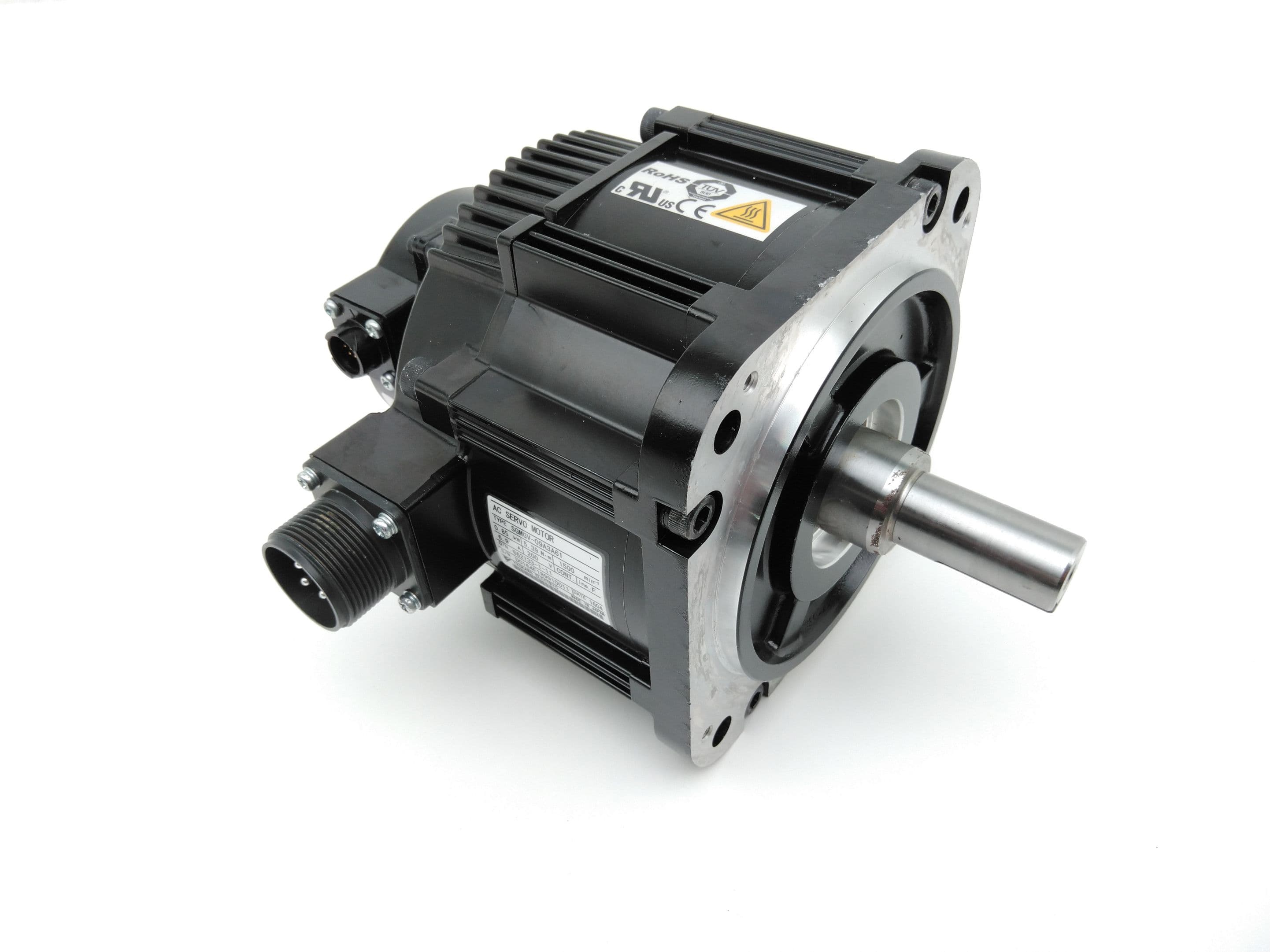 Yaskawa SGMGV-09A3A61 AC Servo Motor w/ UTTAH-B20FL Encoder and Cables