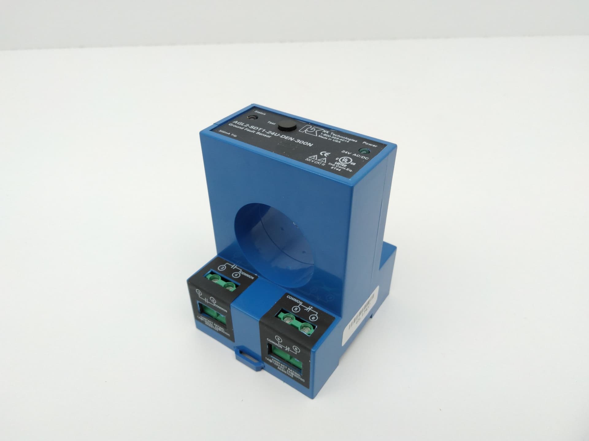 NK Technologies AGL2-SDT1-24U-DEN-300N 300mA Trip Ground Fault Detector