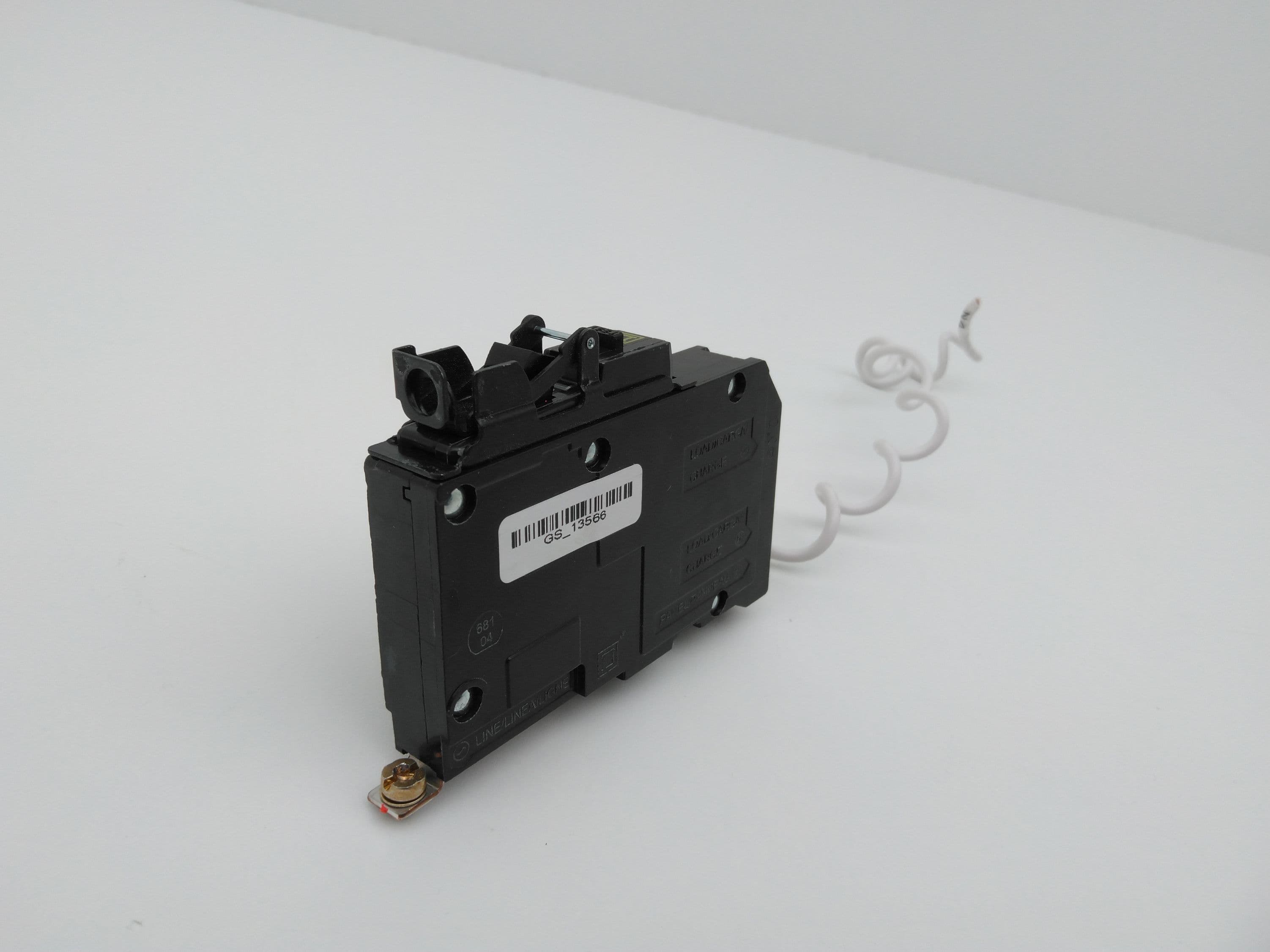 Square D QOB120GFI Circuit Breaker, Type-QOB, 20A, 1P, 120VAC, 10kA, GFCI