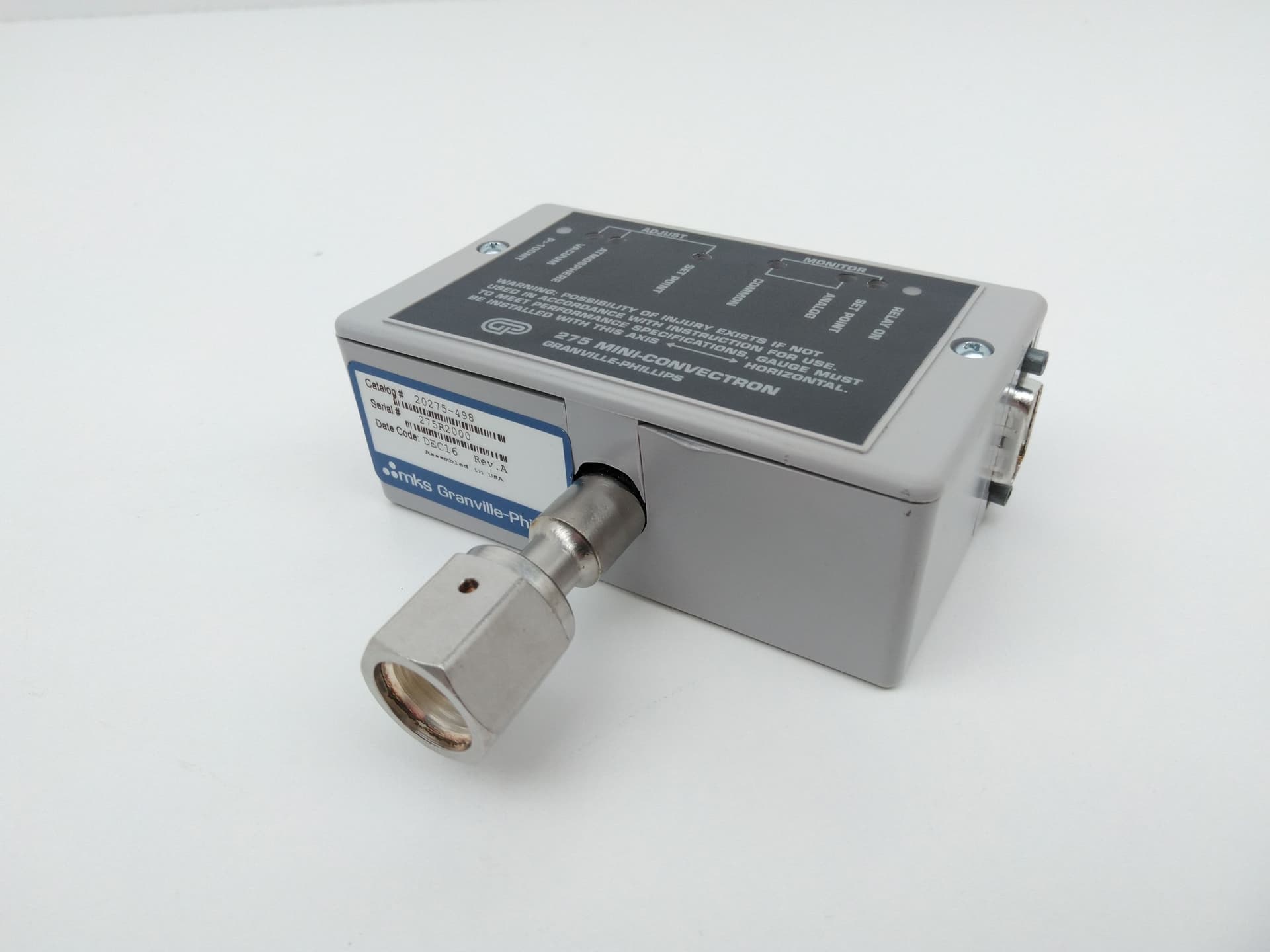 Granville-Phillips MKS 20275-498 Rev A 275 Mini-Convectron Gauge