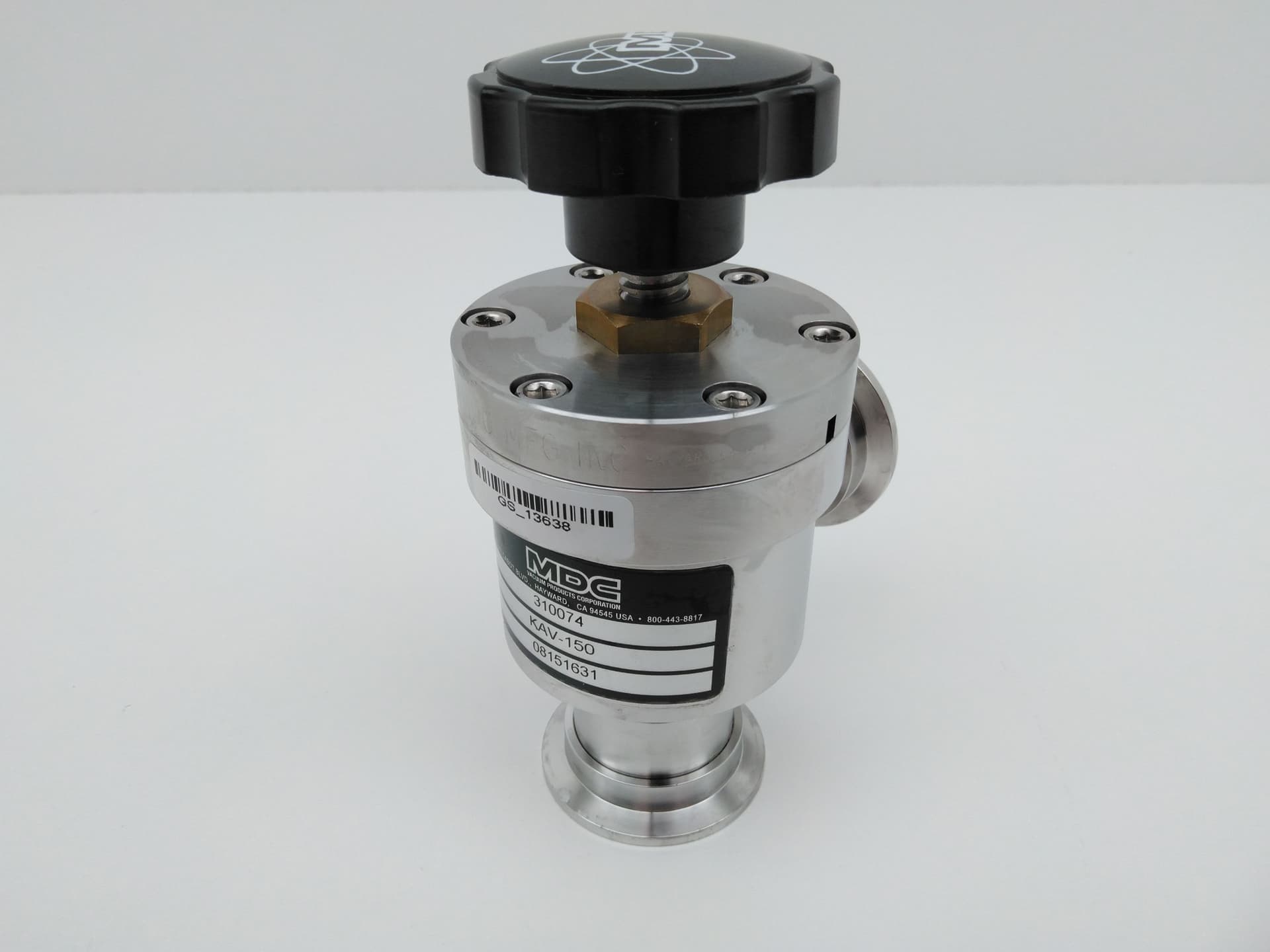 MDC Vacuum Products Corporation 310074 KAV-150 Manual Angle Valve