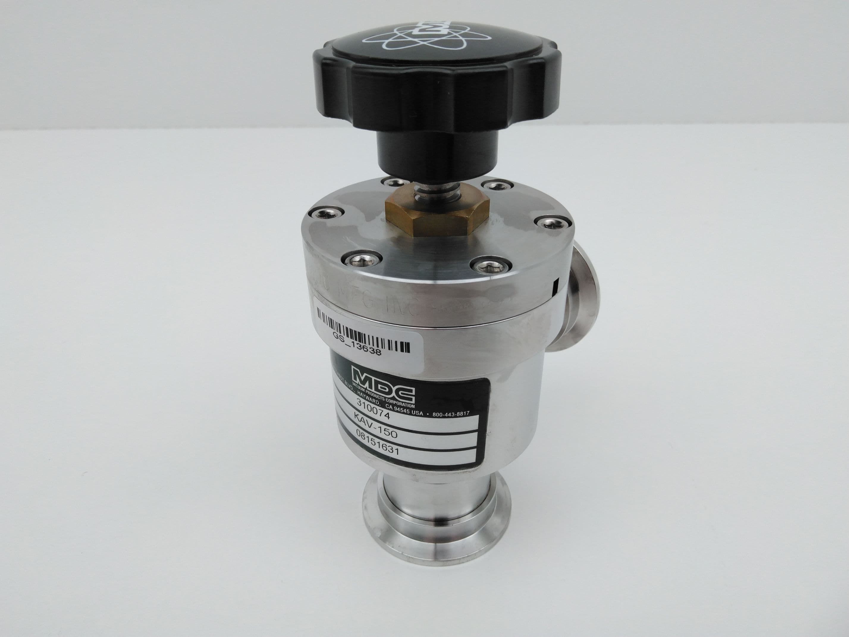 MDC Vacuum Products Corporation 310074 KAV-150 Manual Angle Valve