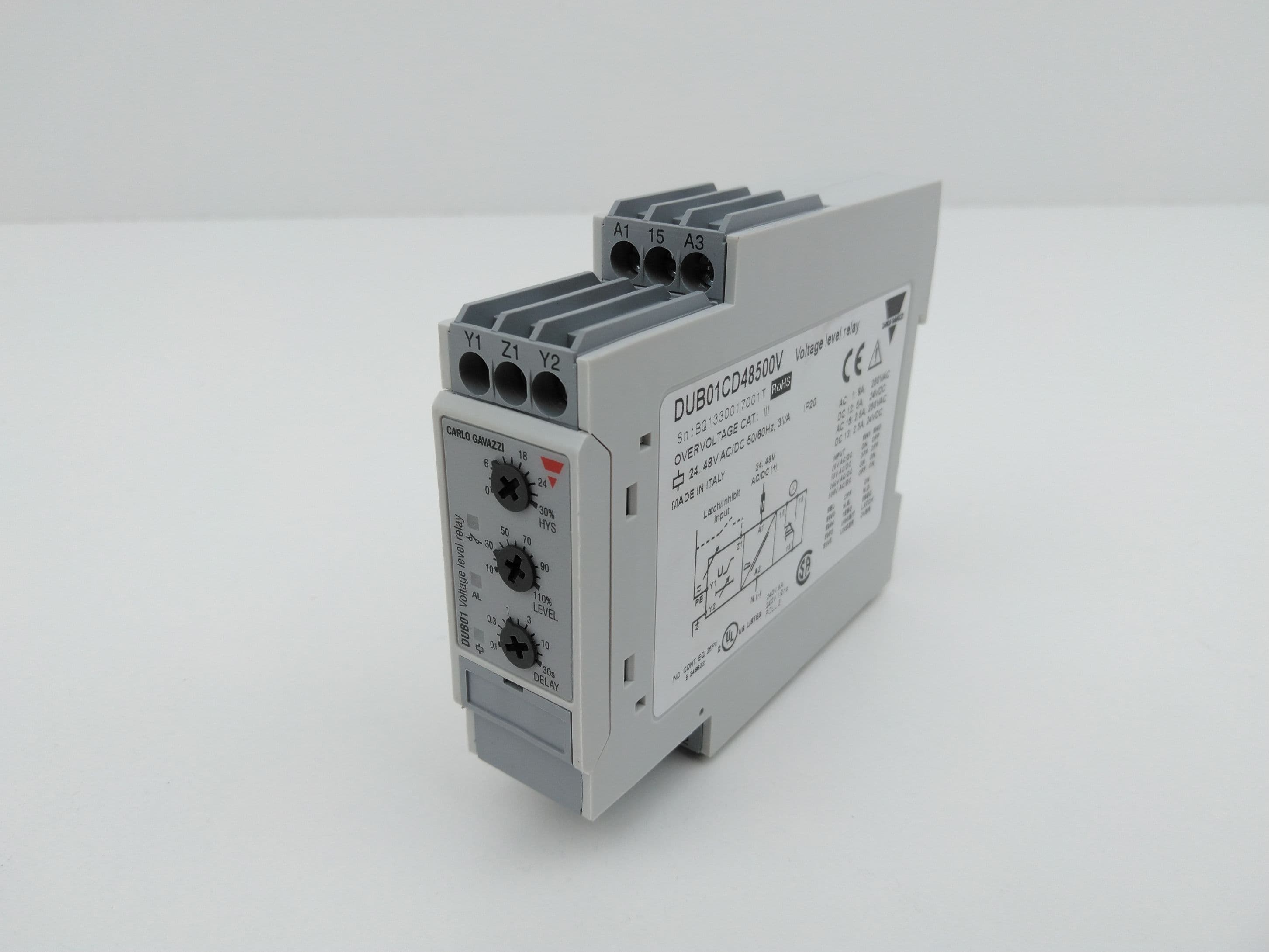 Carlo Gavazzi DUB01CD48500V Voltage Level Relay