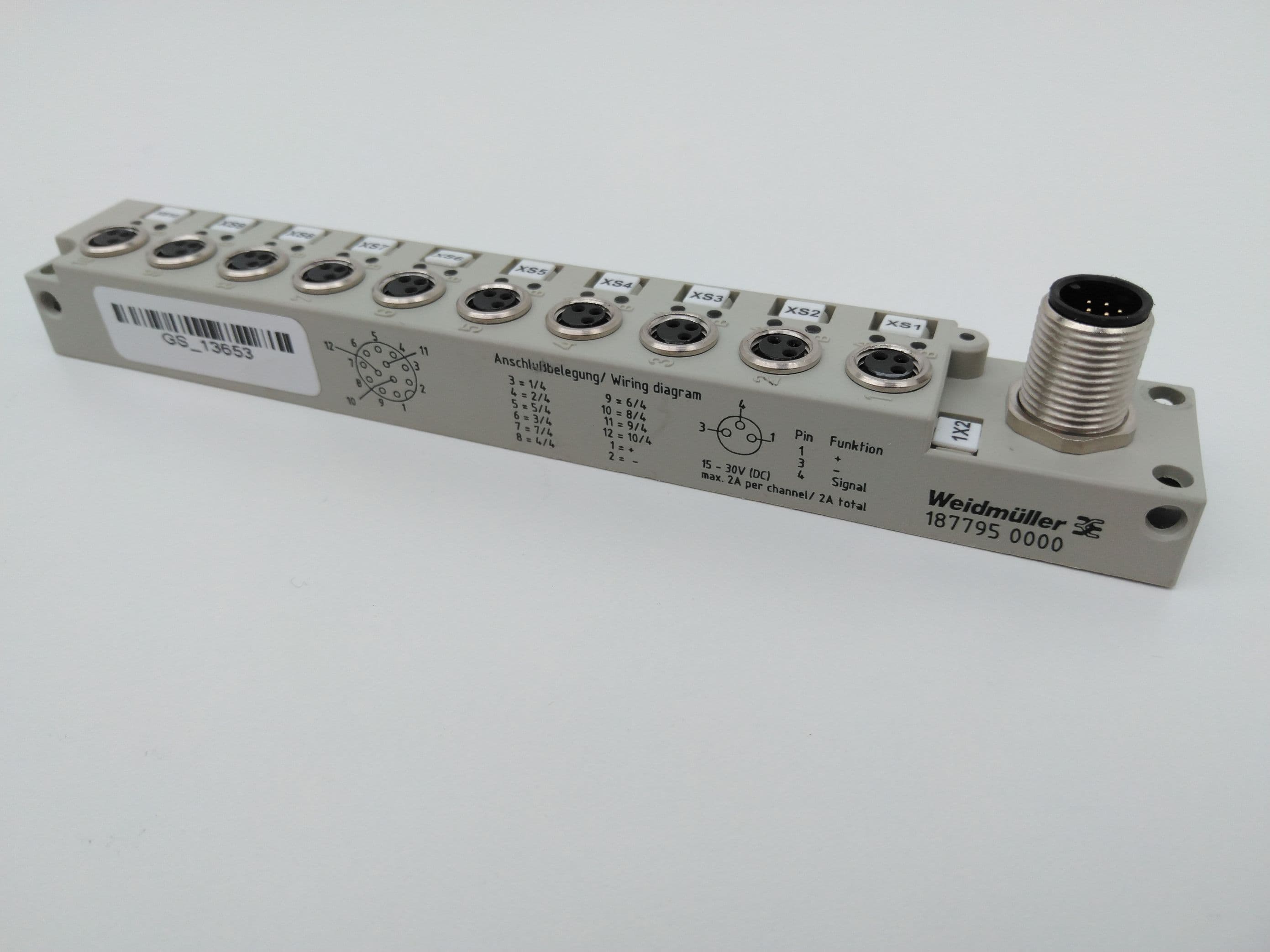 Weidmuller 1877950000 Sensor Actuator Passive Distributor