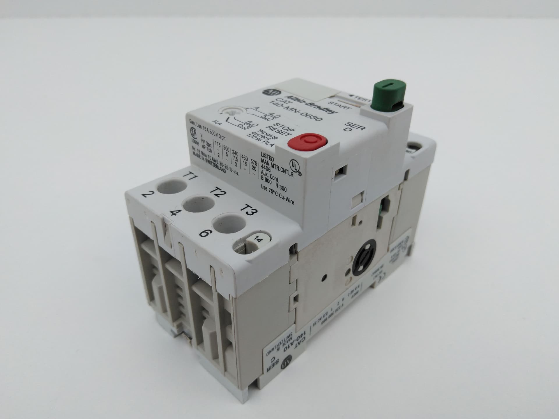 Allen-Bradley 140-MN-0160 Manual Motor Starter 1A-1.6A