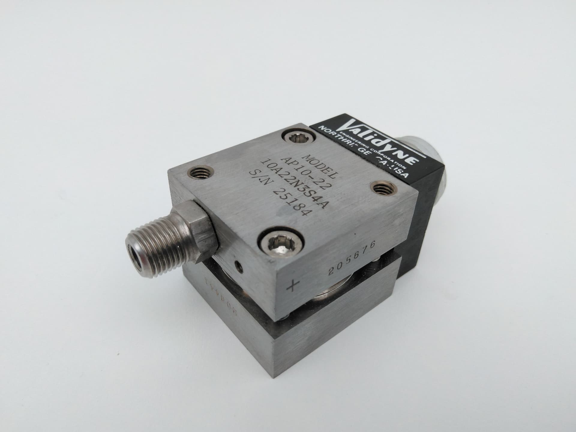 Validyne AP10--22 Absolute Pressure Transducer, 0.125PSI, 10.Torr
