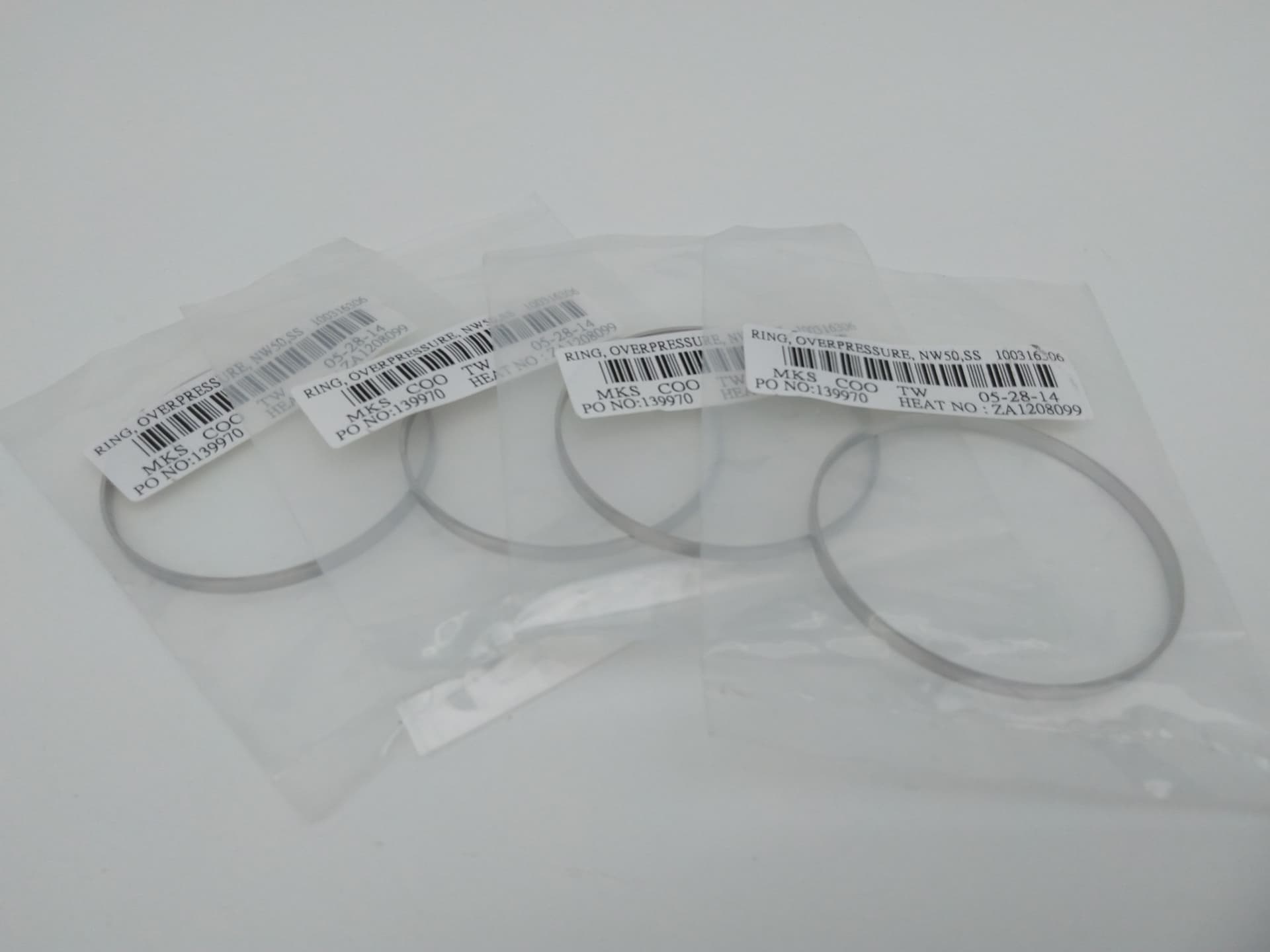 MKS 100316306 Overpressure Rin, NW 50,ISO-KF,304SS