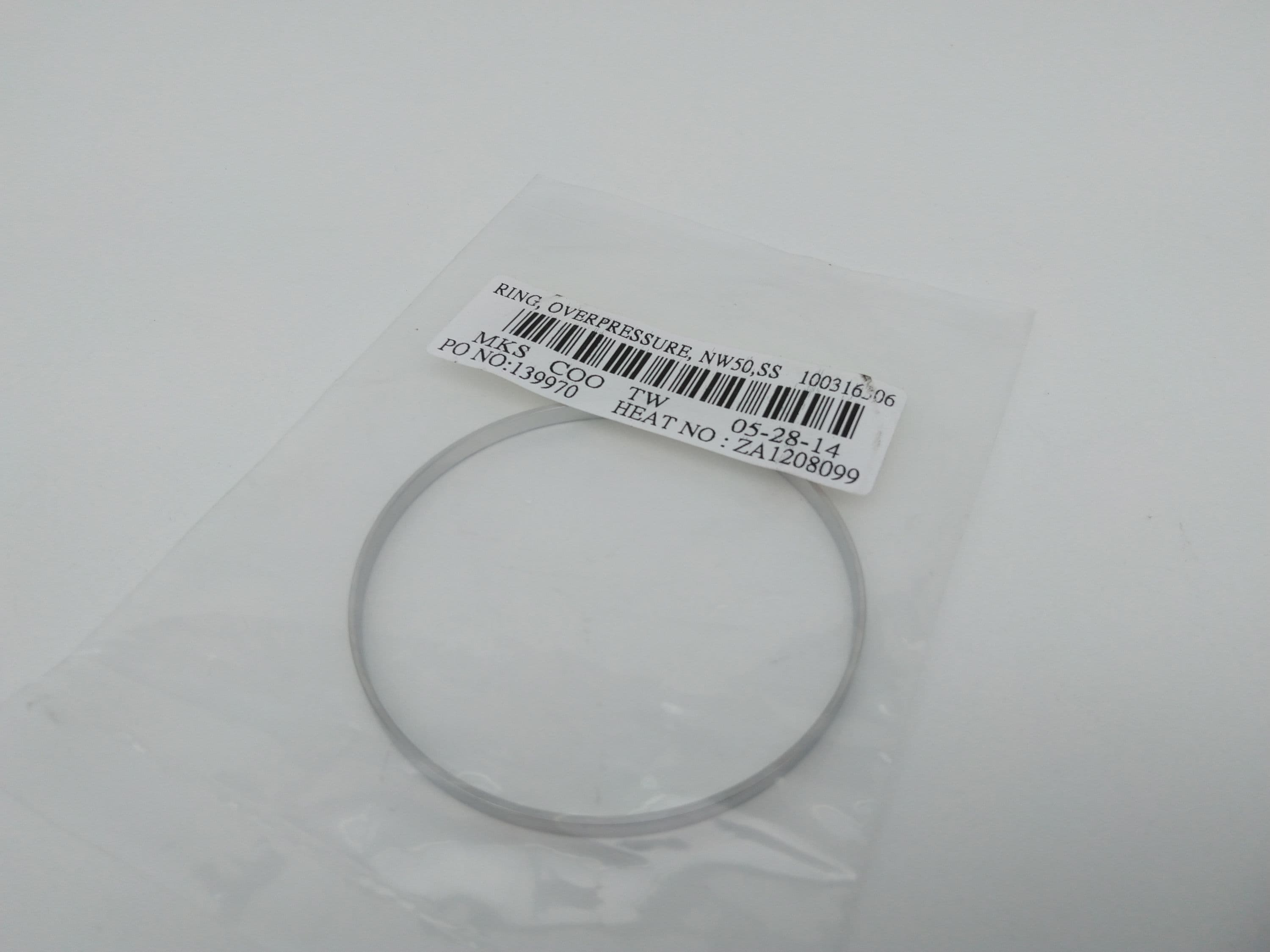 MKS 100316306 Overpressure Rin, NW 50,ISO-KF,304SS