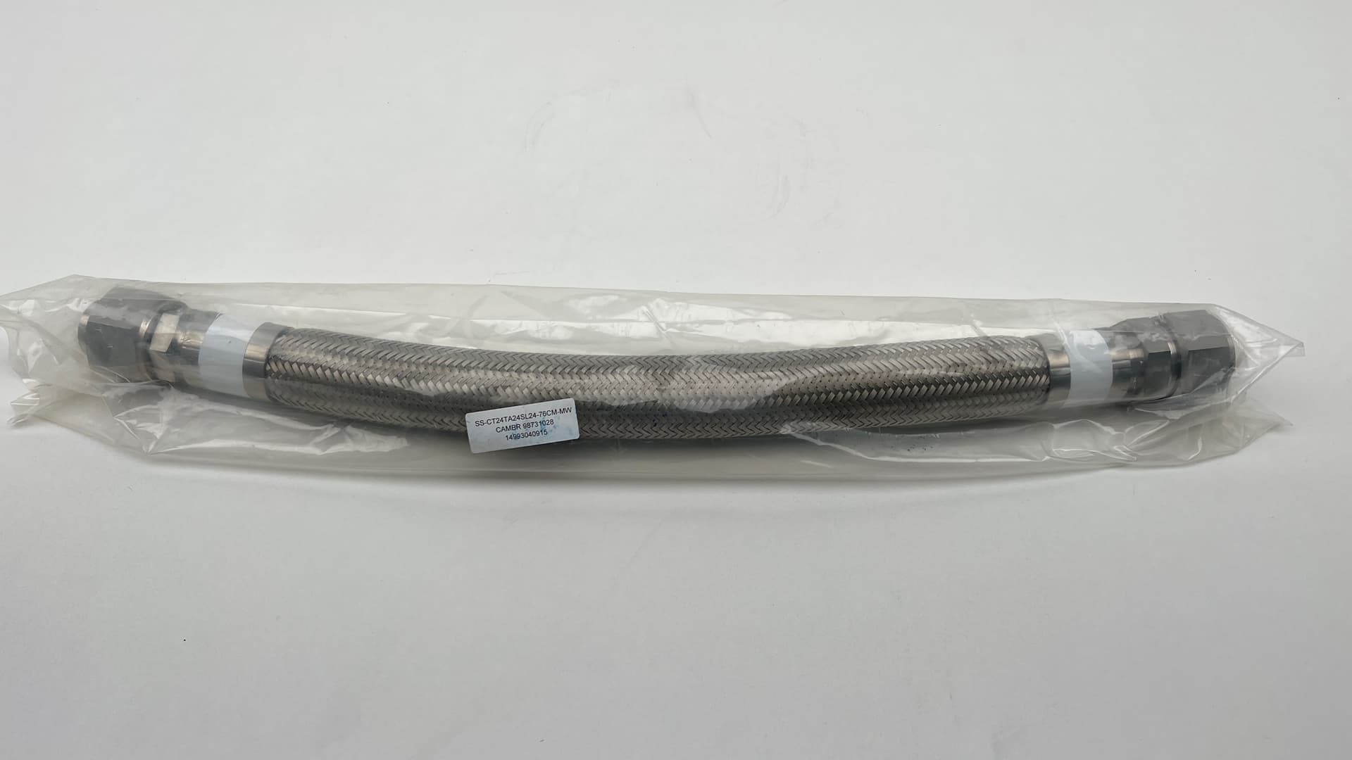 Swagelok SS-CT24TA24SL24-76CM-MW 1.5" C Series PTFE Hose, 79 CM Long