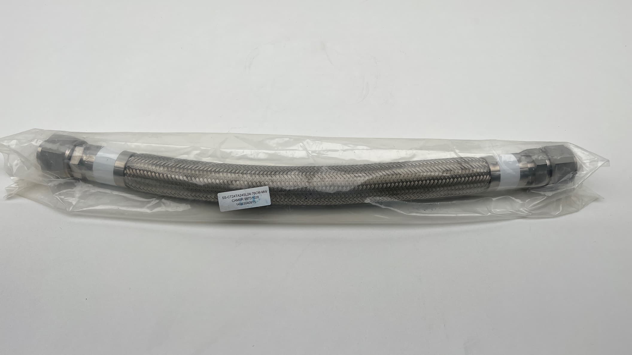 Swagelok SS-CT24TA24SL24-76CM-MW 1.5" C Series PTFE Hose, 79 CM Long
