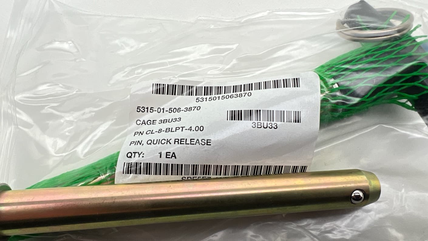 Carr Lane CL-8-BLPT-4.00 Ball Lock Pin 1/2" x 4" T-Handle Quick Release