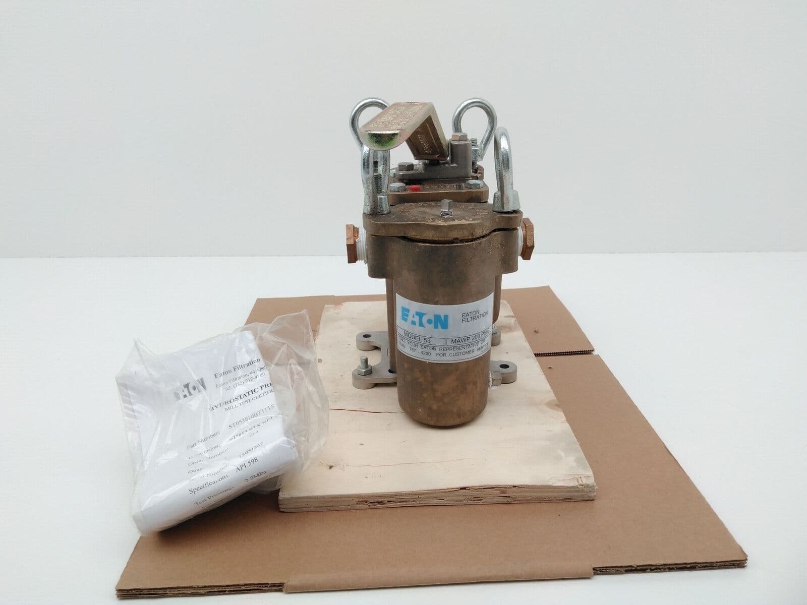 Eaton Filtration N0.53 BTX PN. ST053010BT11TS Bronze Duplex Strainer, 1"NPT