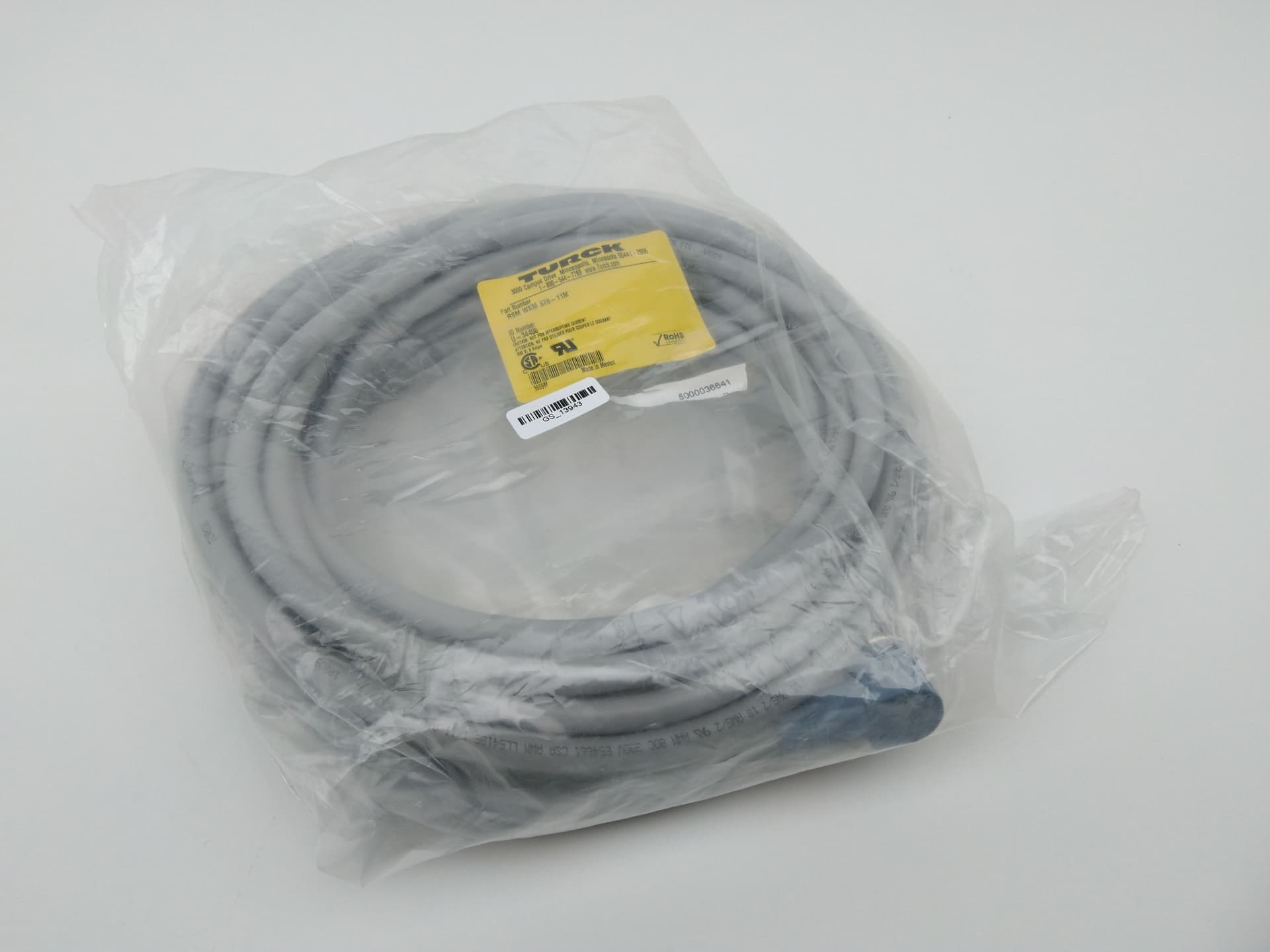 Turck RSM WKM575-11M Interconnect Cable