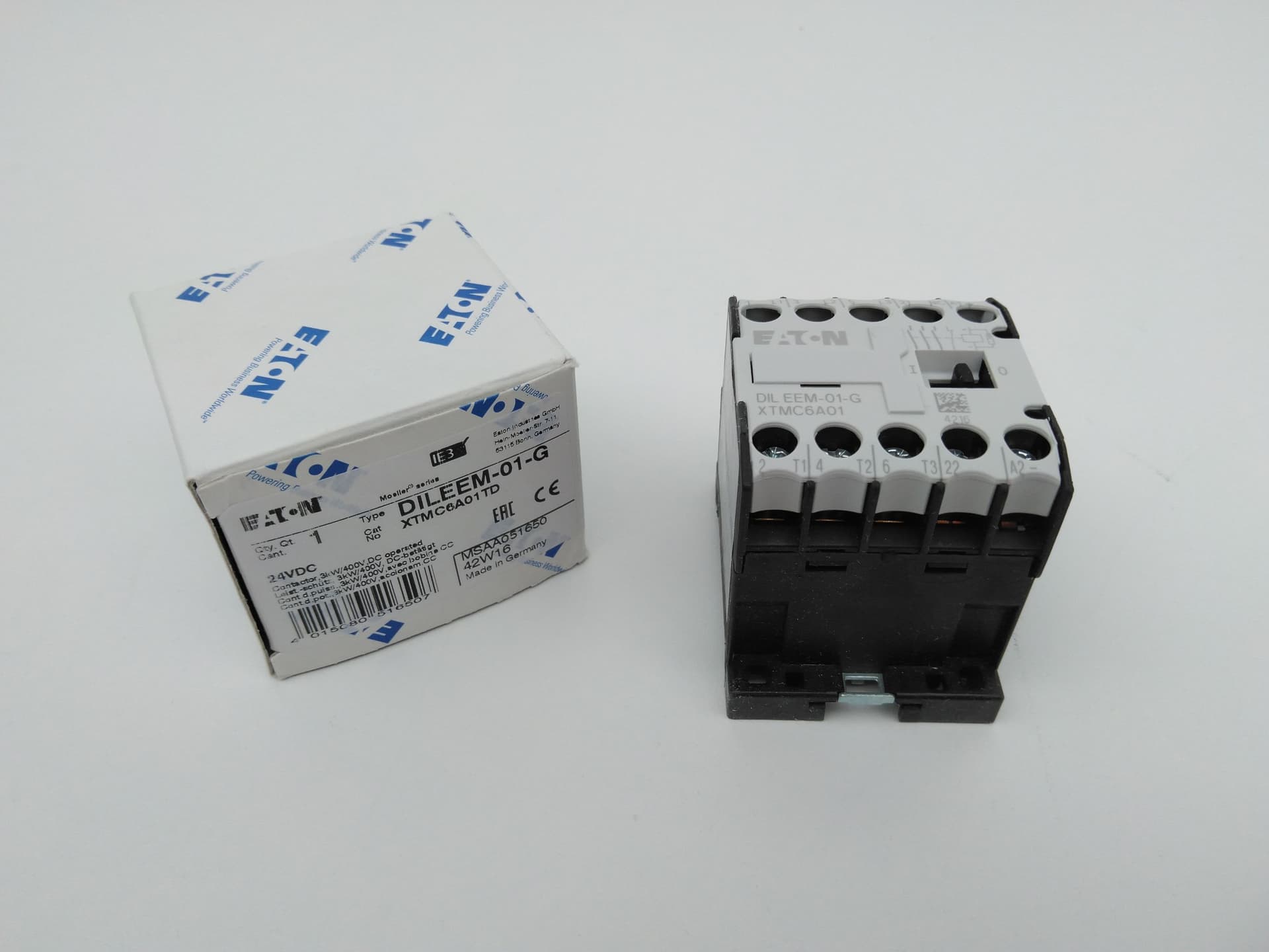 Eaton DILEEM-01-G XTMC6A01TD IEC Contactor w/ 24VDC coil
