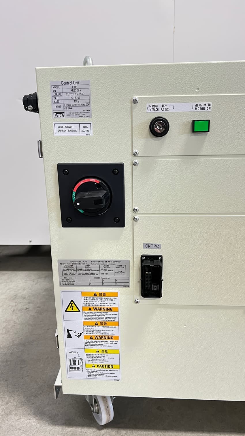 Daihen FD11, XE3209A Robot Control Unit