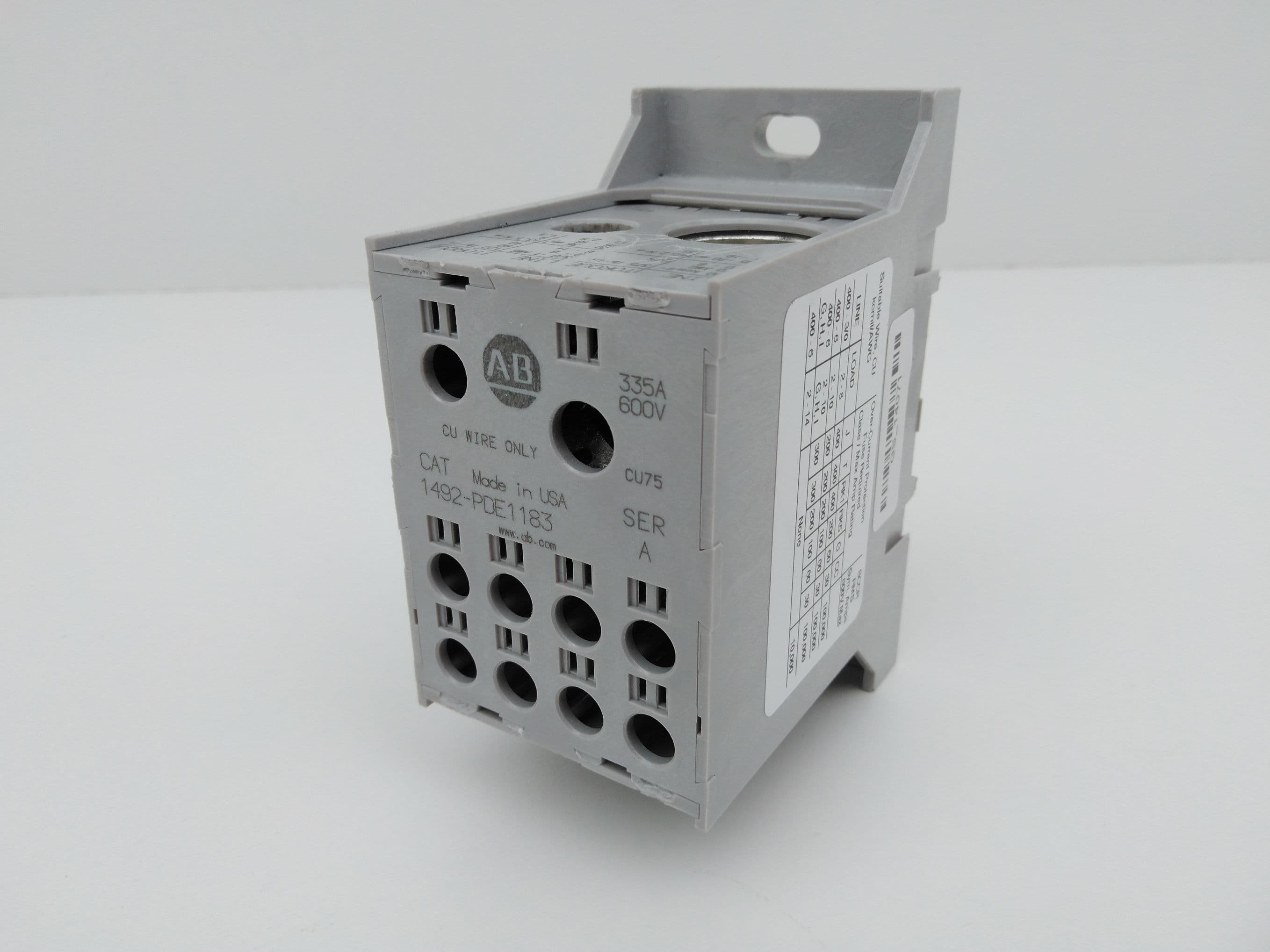Allen-Bradley 1492-PDE1183 Power Block, Enclosed Power Distribution Block