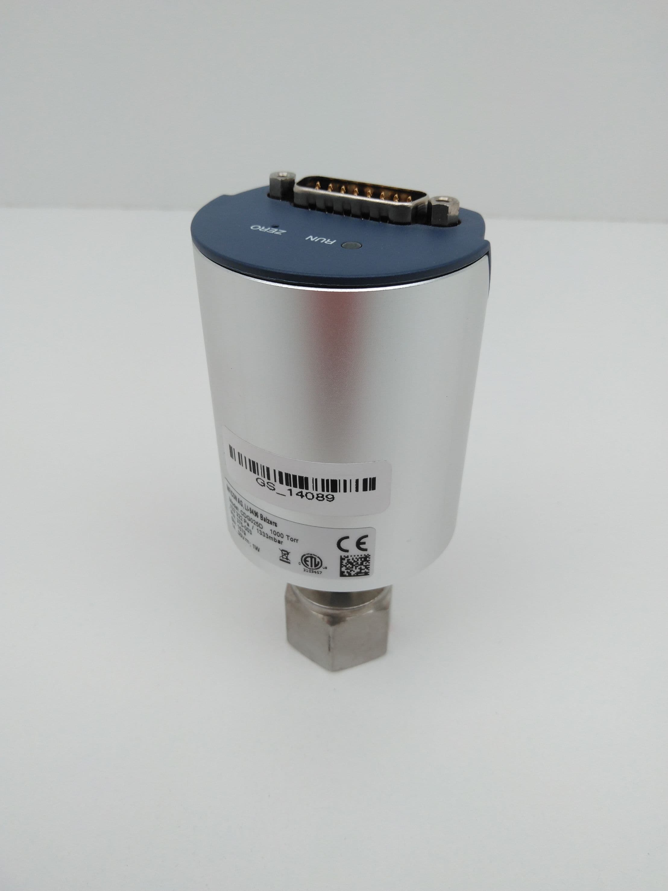 Inficon CDG025D Vacuum Capacitance Diaphragm Gauge 10 Torr PN 377-003