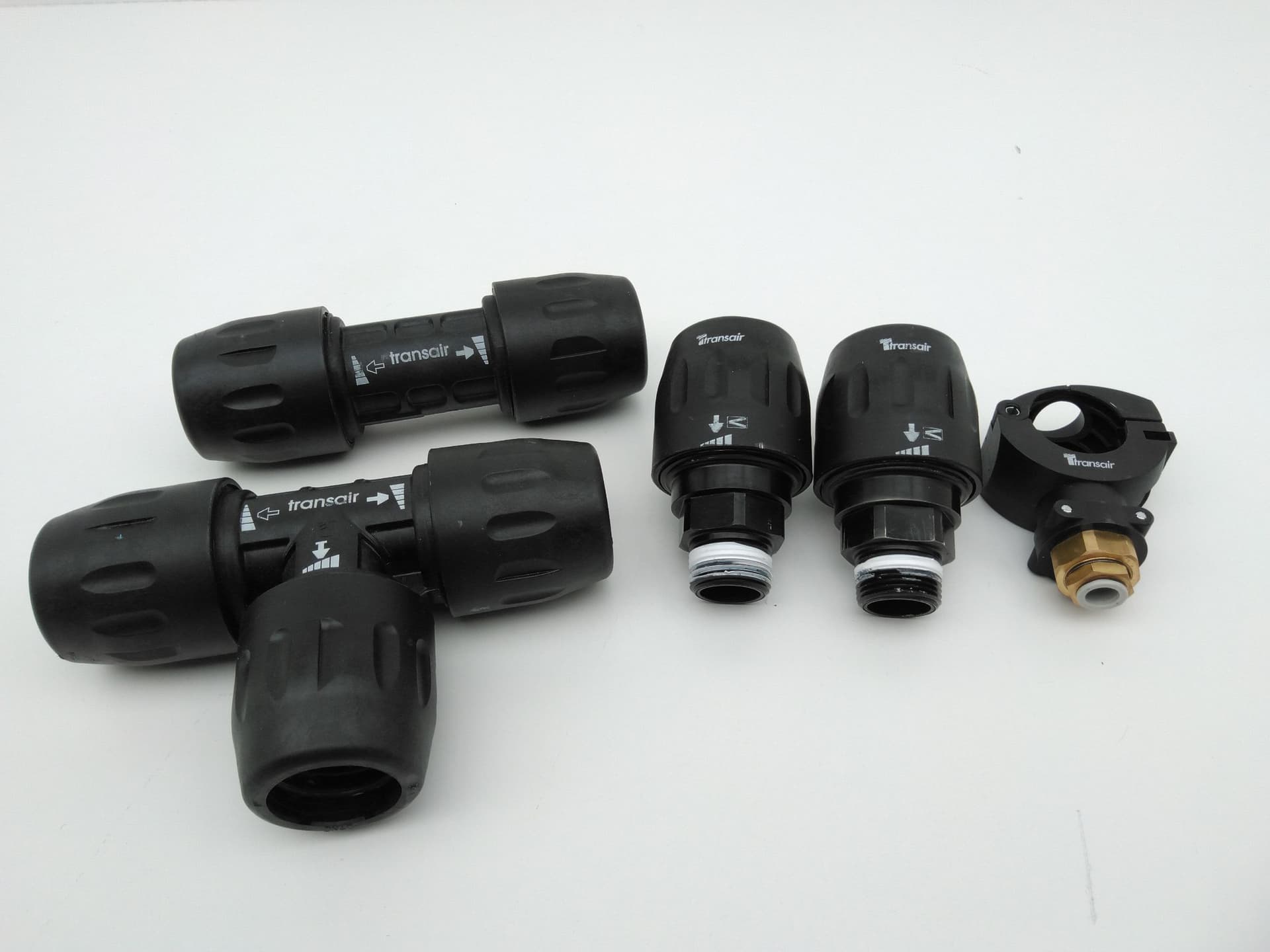 Transair DN40 Adapter Fittings, Connector, Tee, Bracket Unit