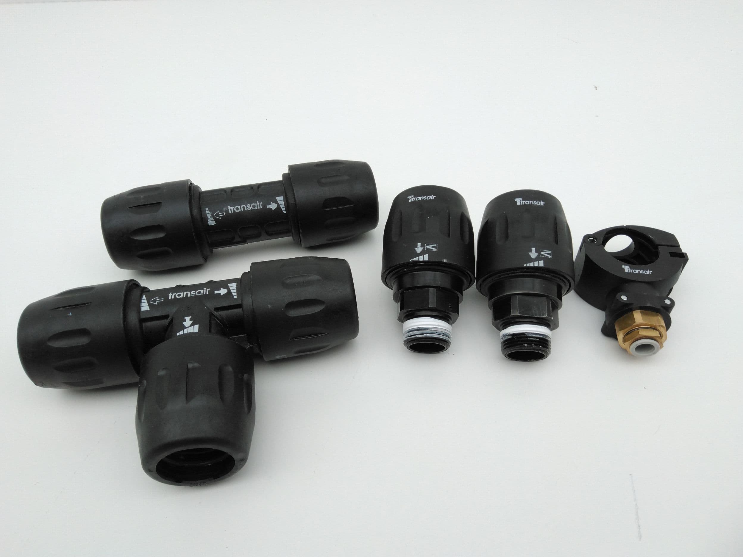 Transair DN40 Adapter Fittings, Connector, Tee, Bracket Unit