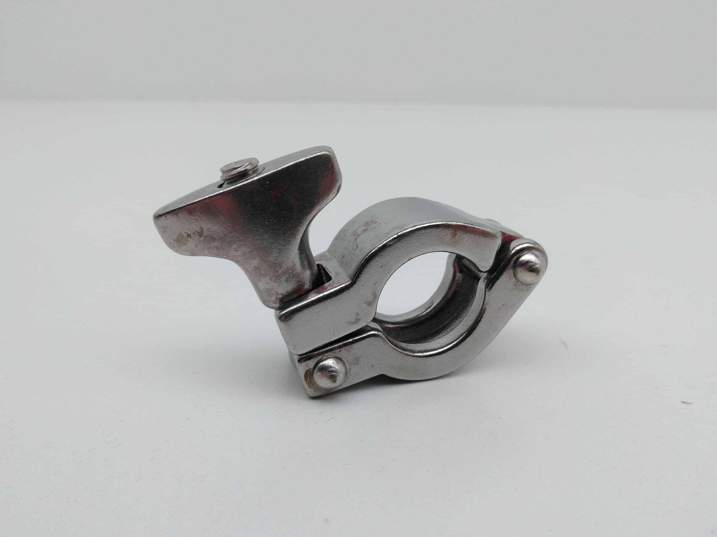1" Sanitary Stainless Steel Clamp w/ Wing Nut - Lot of 10