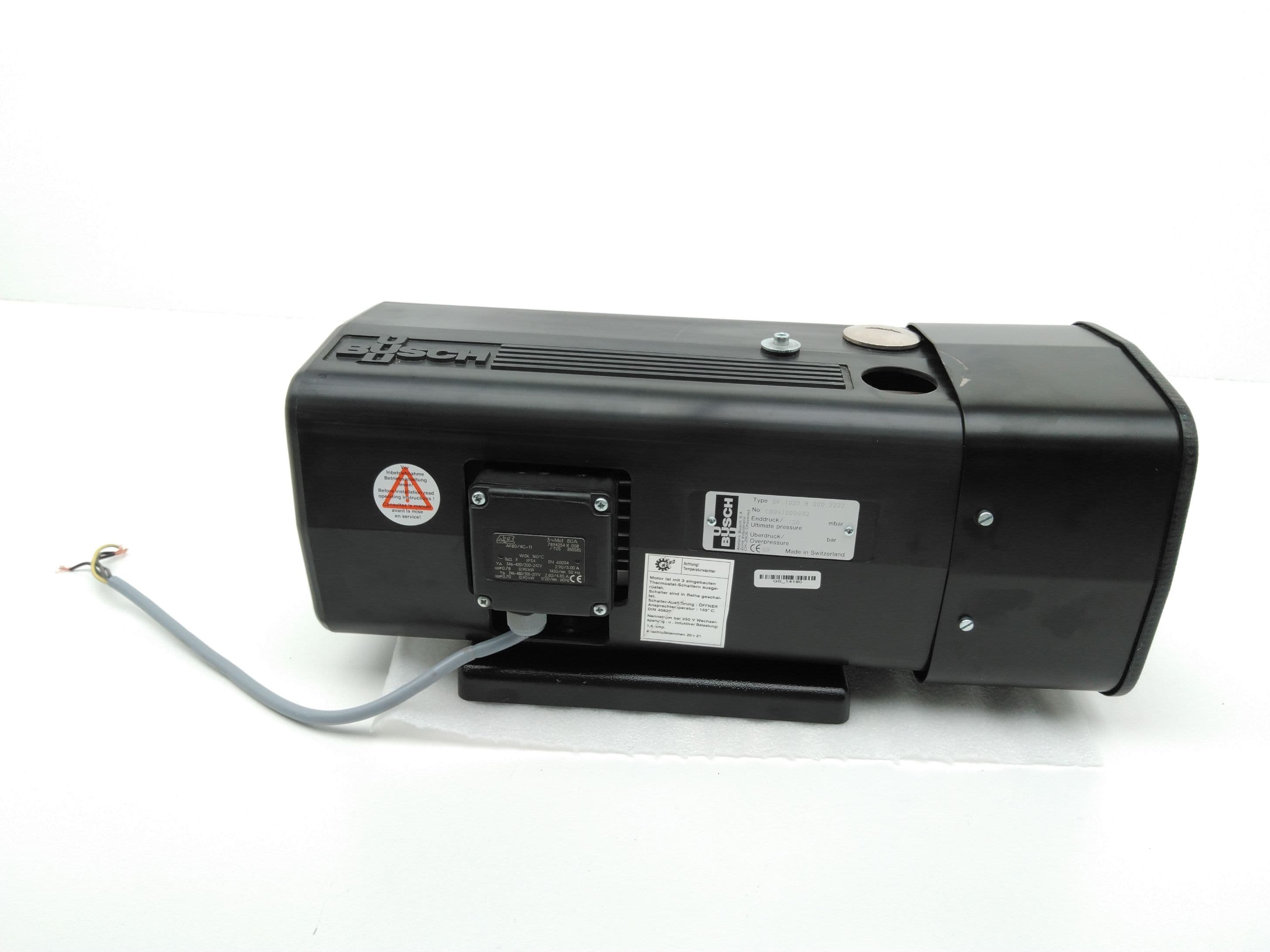 Busch SV 1025B 000 ZZZZ Dry Rotary Vane Vacuum Pump 17.7 CFM (air)