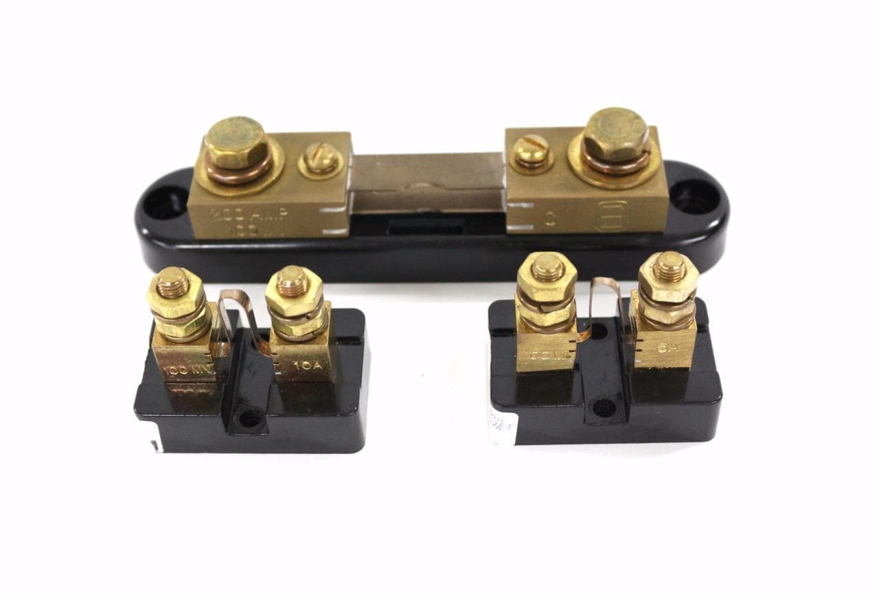 Canadian Shunt Industries Inc. 200 Amp, 10 Amp Lot of 3 Base Mounted Shunts