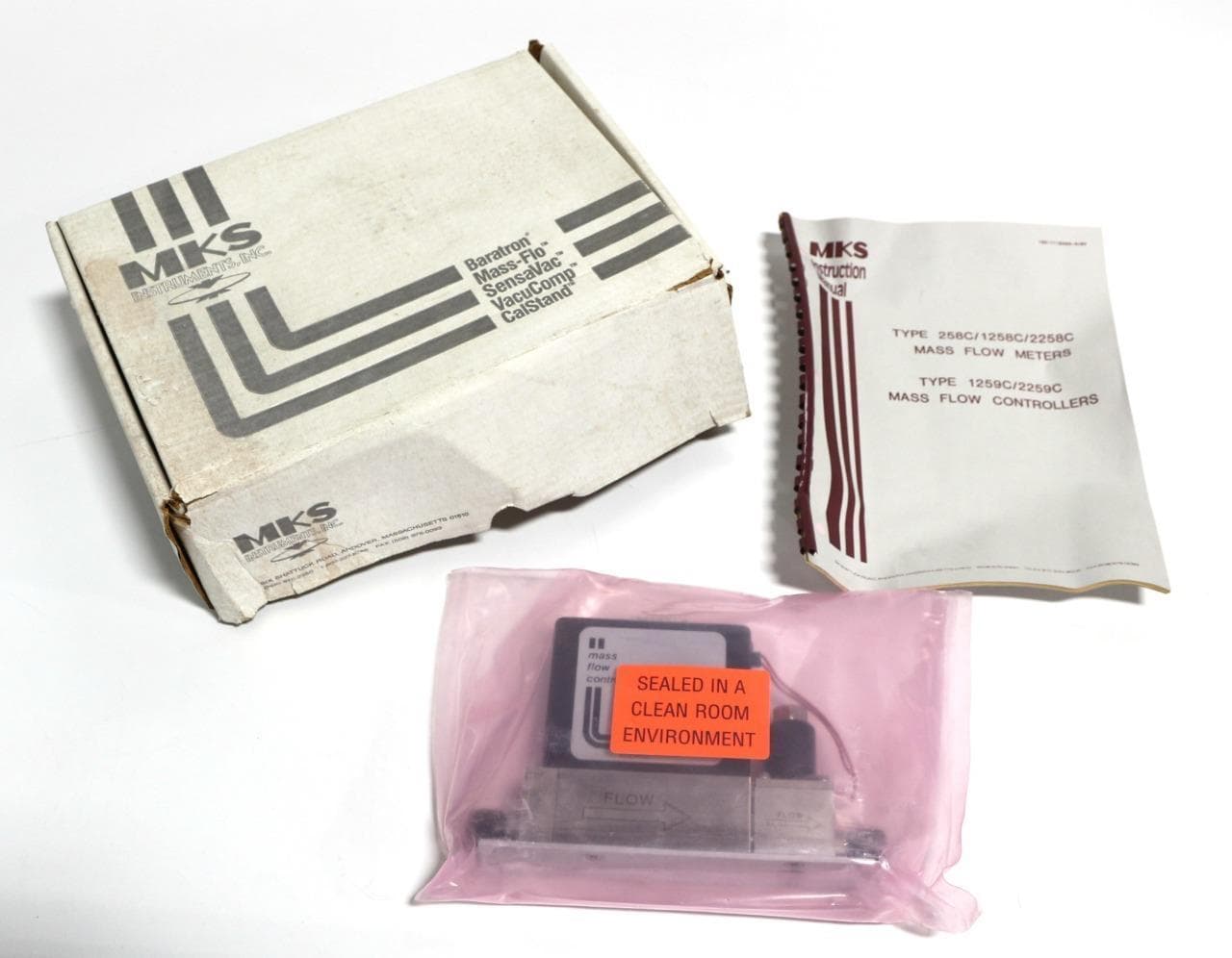 MKS 1259C-2000SV-SPCAL Mass Flow Controller, 20000 SCCM Gas N2, New