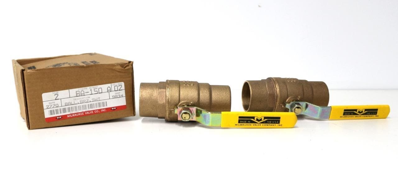 Milwaukee Valve Co, Inc. BA-150 A Size 2 Ball Valve - Lot of 2