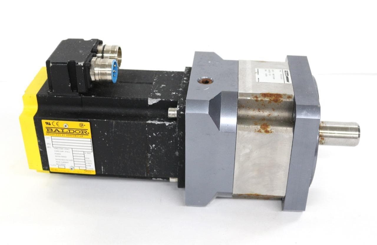 Baldor, Bayside, Parker W0506/0972, PX115-010 AC Servo Motor w/ Gearhead