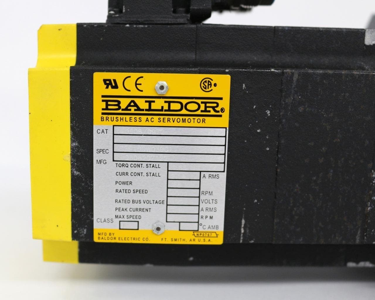 Baldor, Bayside, Parker W0506/0972, PX115-010 AC Servo Motor w/ Gearhead