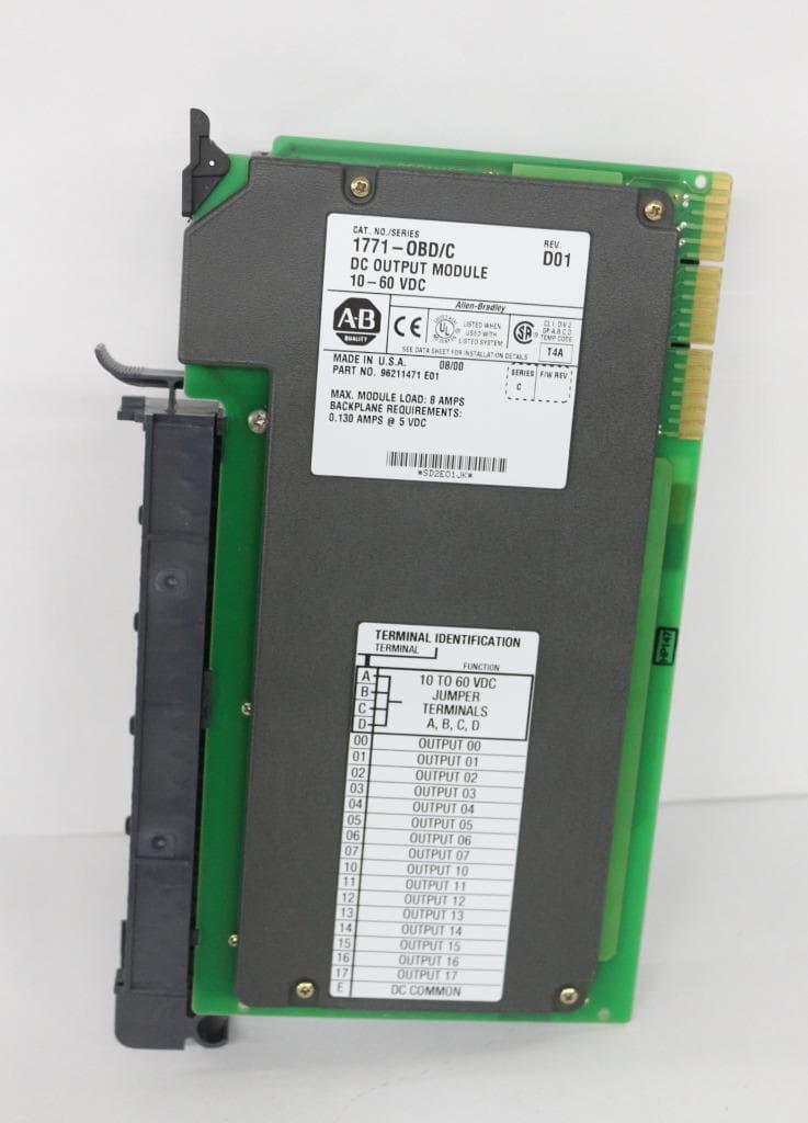 Allen-Bradley 1771-OBD C 1771-OBD/C Rev. D01 DC Output Module