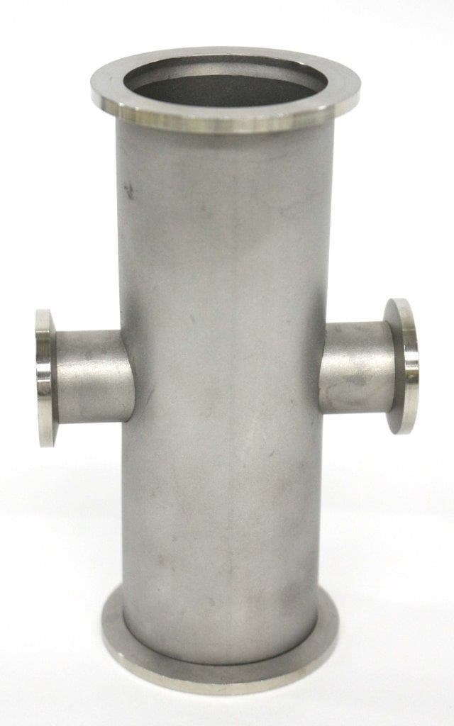 Unbranded KF40 x KF16 Reducing Cross Vacuum Fitting Stainless Steel