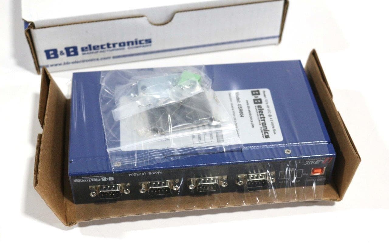 B&B Electronics USR604 Industrial 4 Port USB to Serial Converter - New
