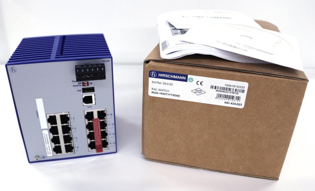 Hirschmann RS20-1600T1T1SDAEHH06.0.03 RS20 Rail Switch - - New
