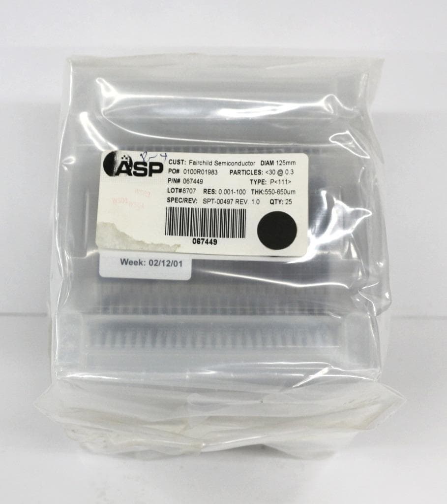 ASP, Fairchild Semidconductor 067449 125mm, 5 inch Wafer