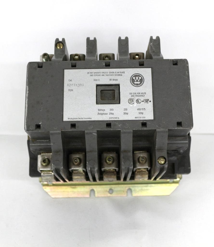 Westinghouse A201K3D1 Westinghouse Electric Corporation 90 Amp Contactor