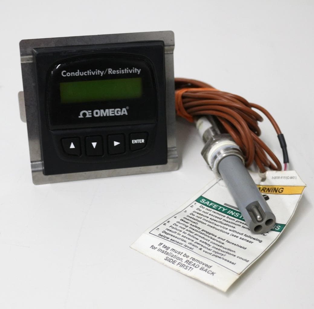 Omega CDTX-90-1P, CDCE-90-10 Conductivity/Resistivity Meter w/ Probe