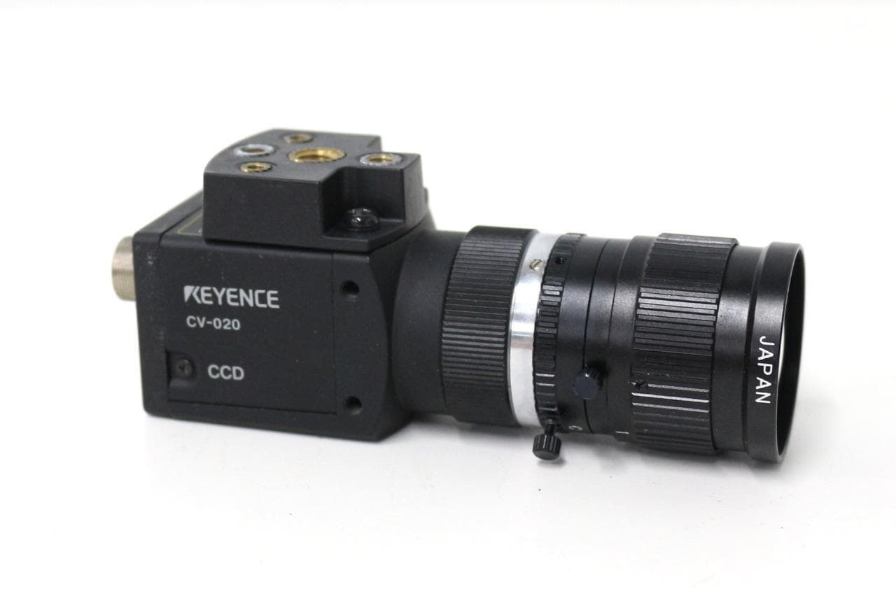 Keyence CV-020 CCD Digital Double-Speed Black-and-White Camera w/ 50mm TV Lens